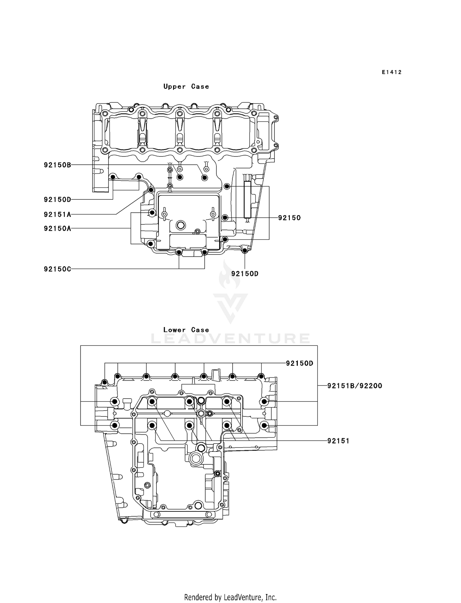 CRANKCASE BOLT PATTERN