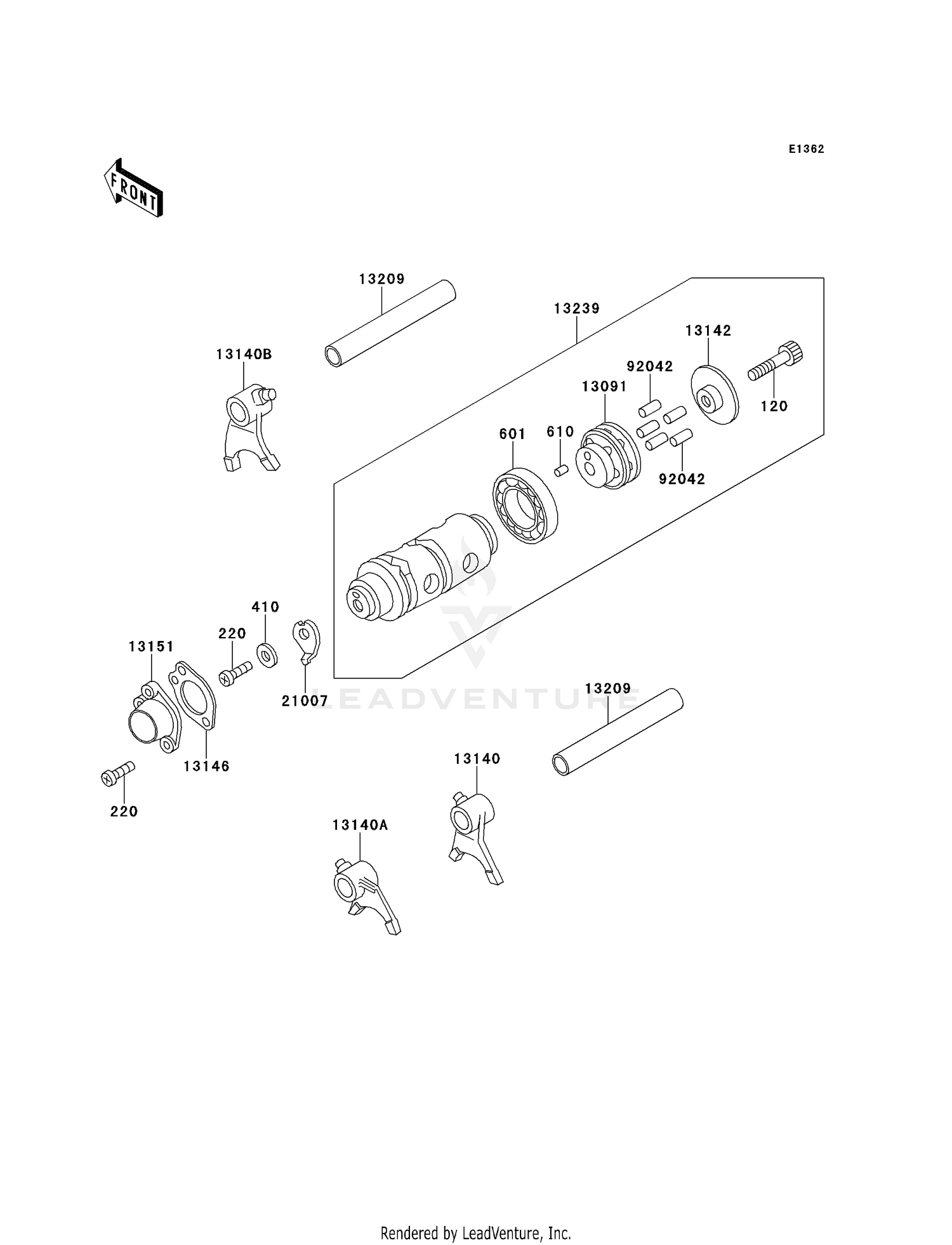 GEAR CHANGE DRUM/SHIFT FORK(S)