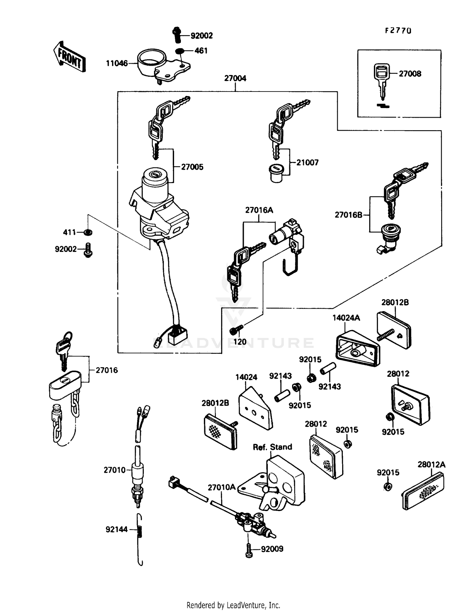 IGNITION SWITCH/LOCKS/REFLECTORS