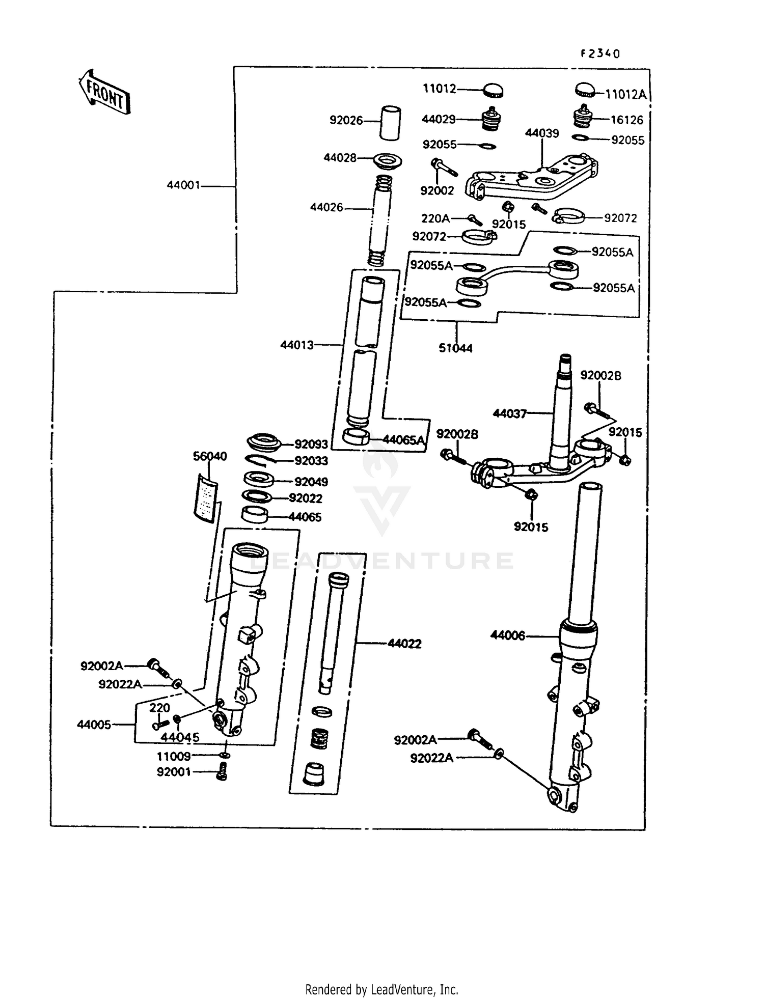 FRONT FORK (ZG1000-A7/A8)