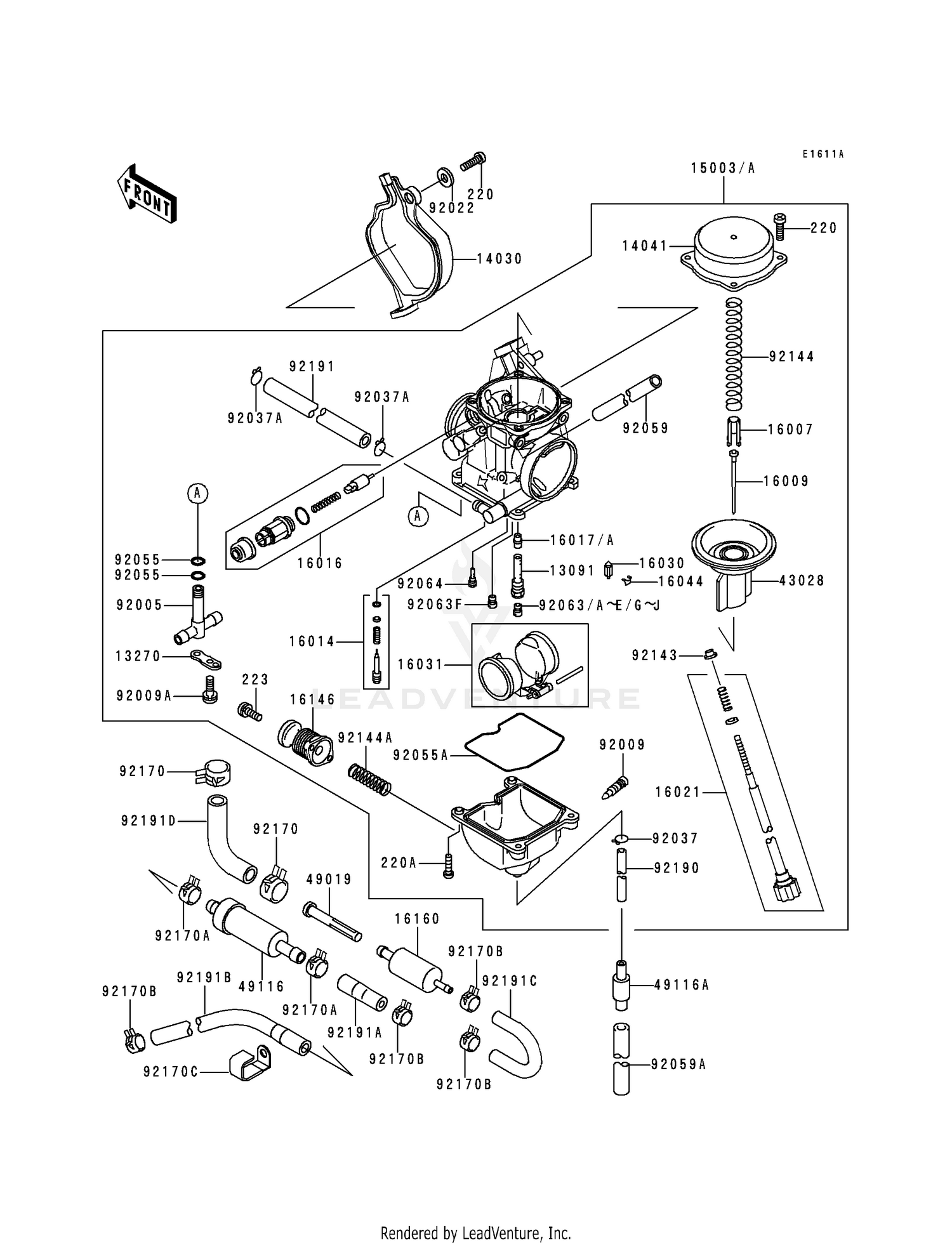 CARBURETOR (VF400AE520628-)