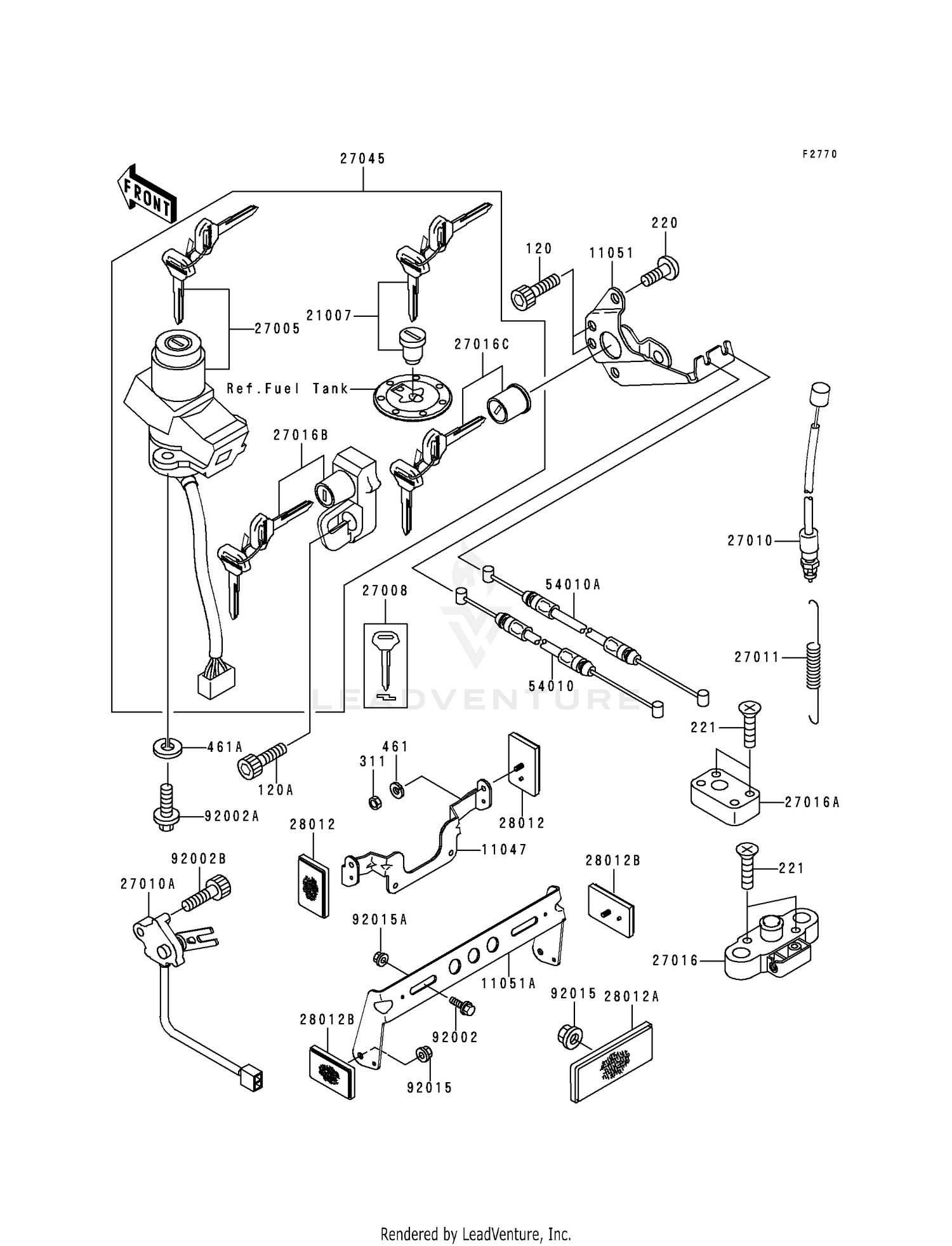 IGNITION SWITCH/LOCKS/REFLECTORS