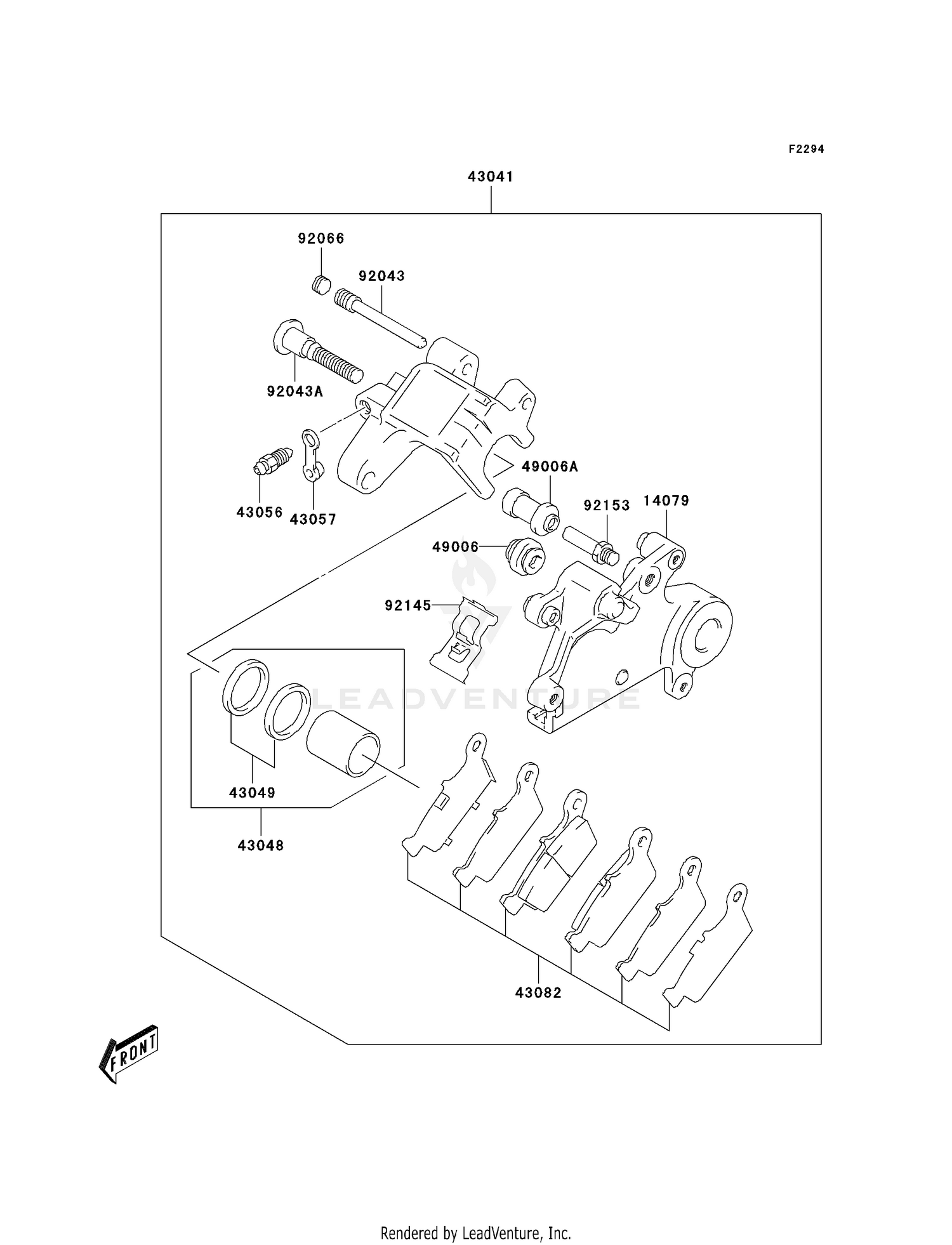 REAR BRAKE (KLX400-A1)