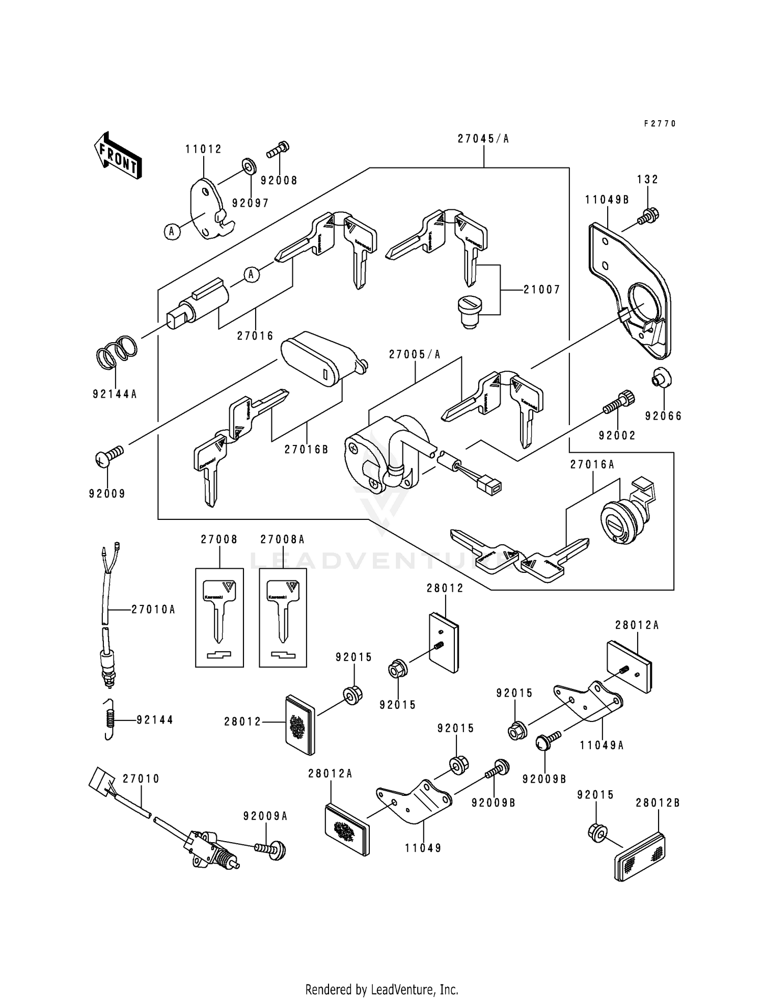 IGNITION SWITCH/LOCKS/REFLECTORS