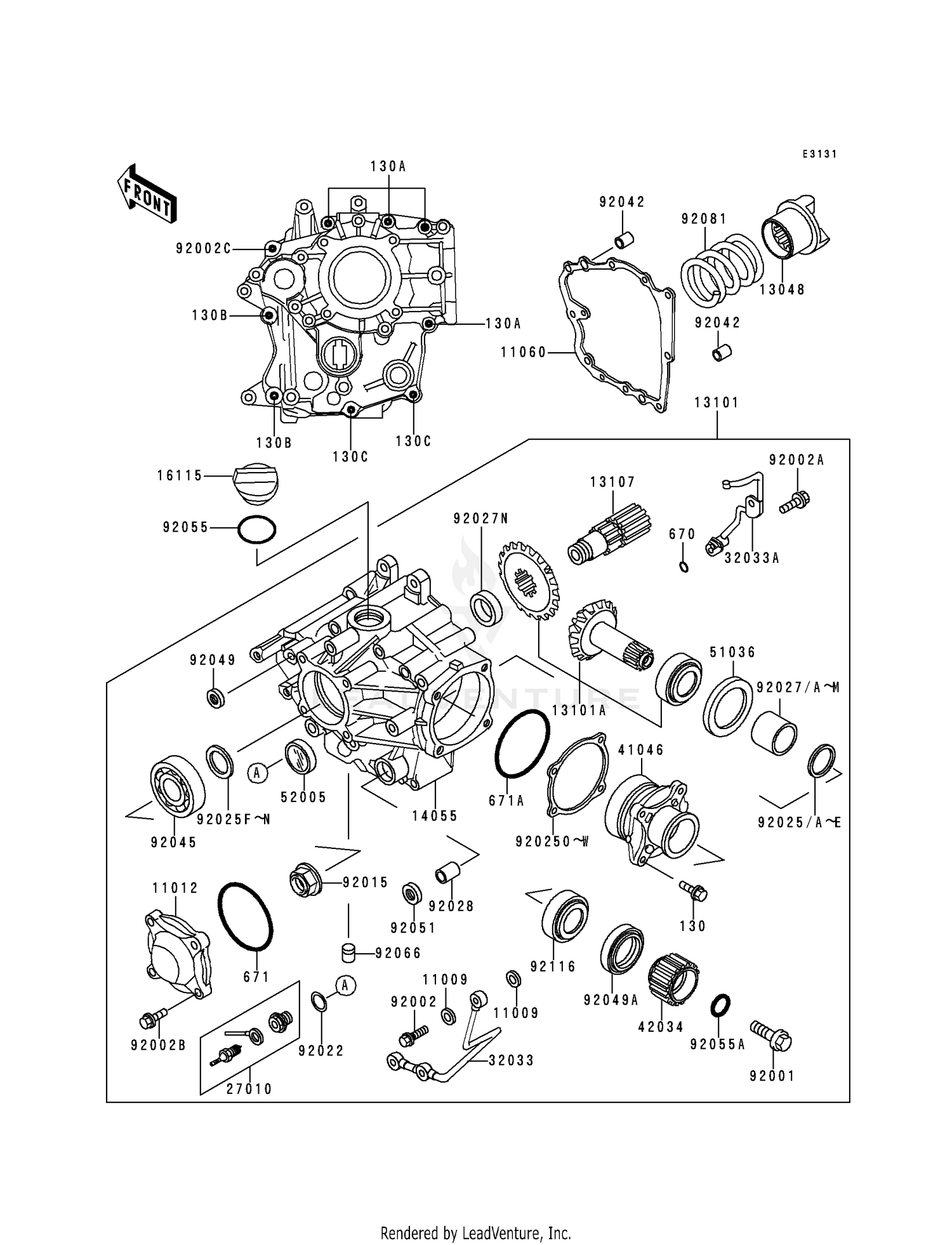 FRONT BEVEL GEAR