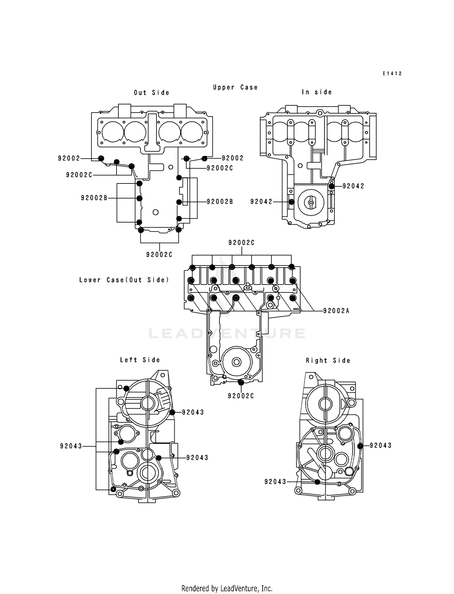 CRANKCASE BOLT PATTERN