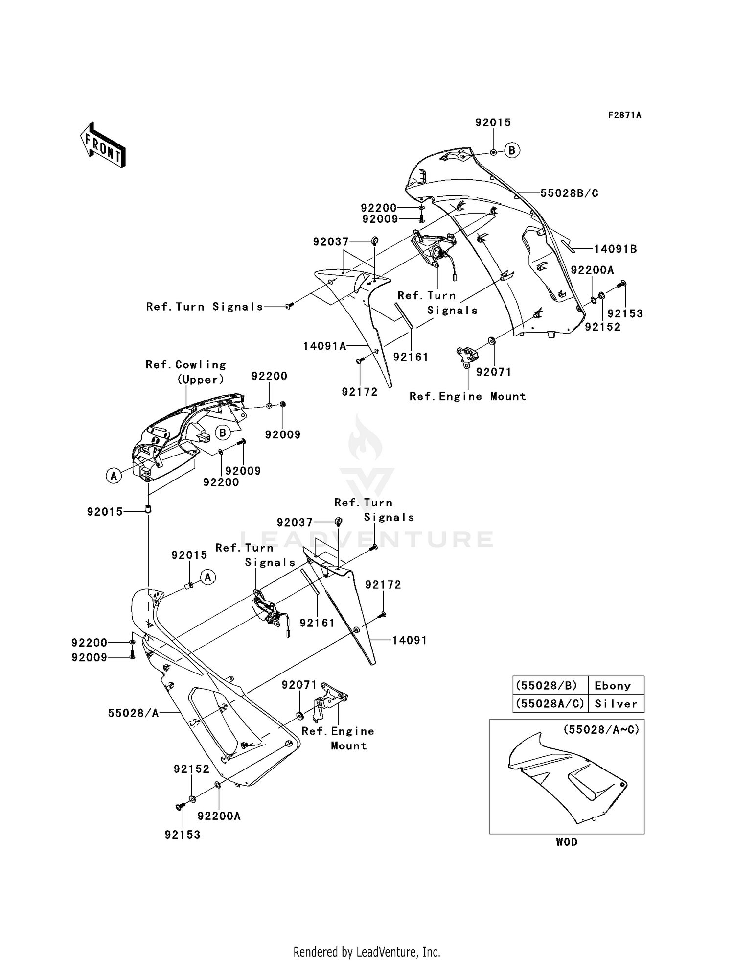 COWLING (CENTER)(A6F)
