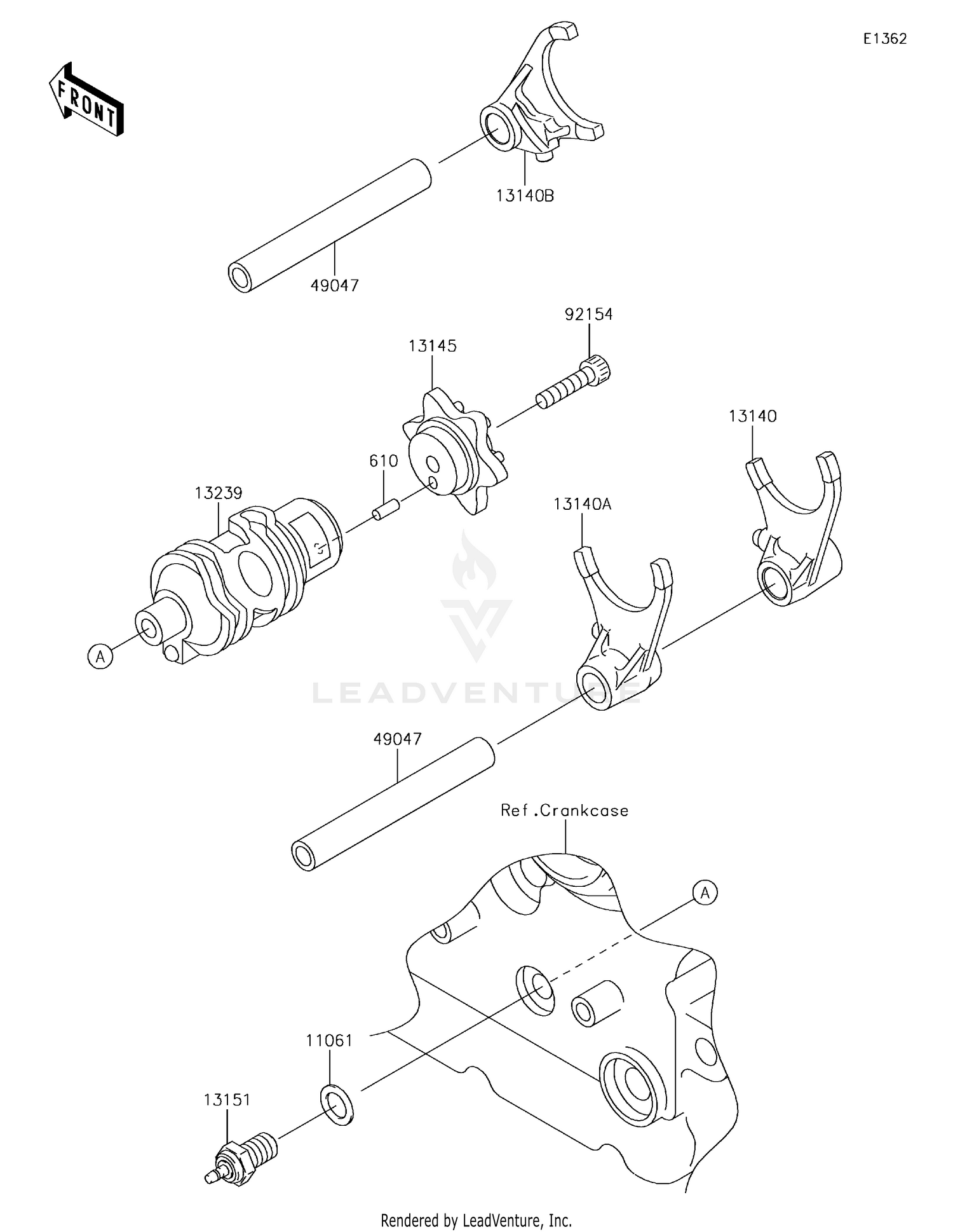 Gear Change Drum/Shift Fork(s)