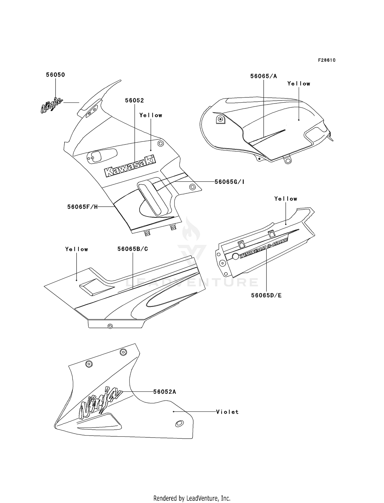DECALS (YELLOW)(F16/F17)