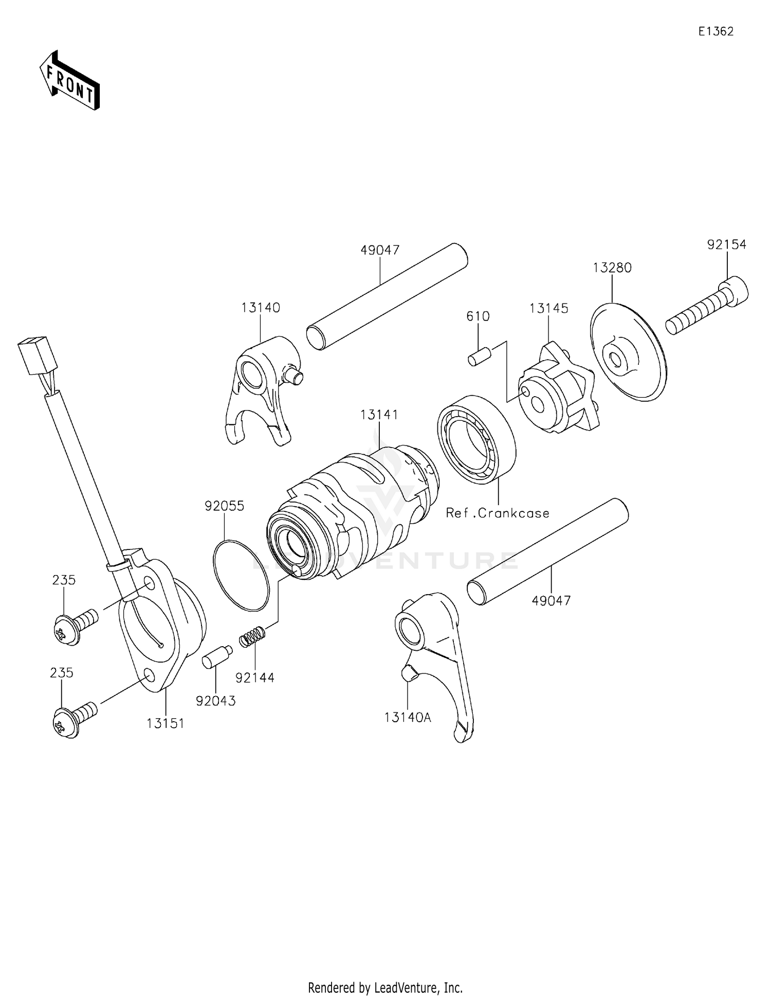 Gear Change Drum/Shift Fork(s)