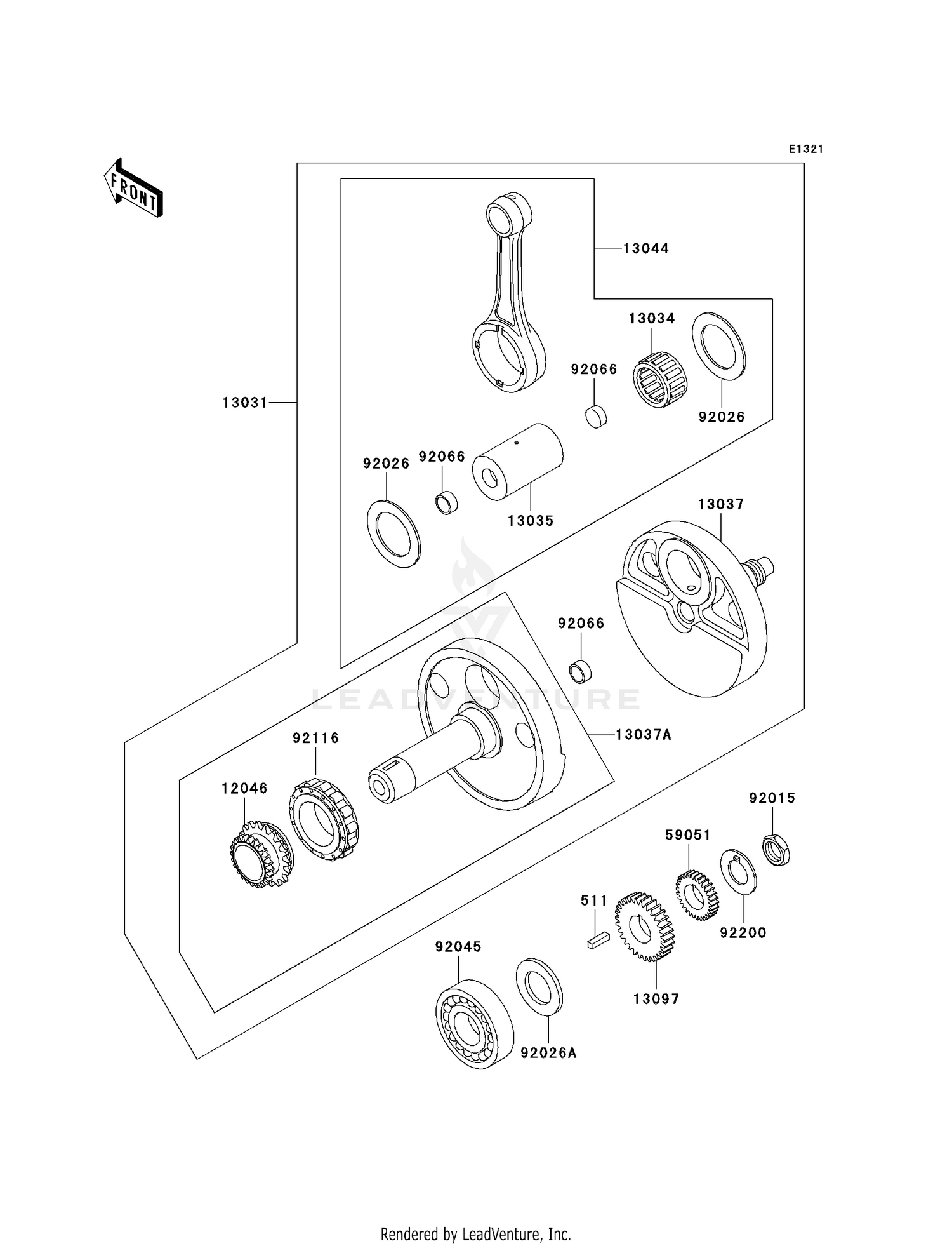 CRANKSHAFT (-KL650AE032205)