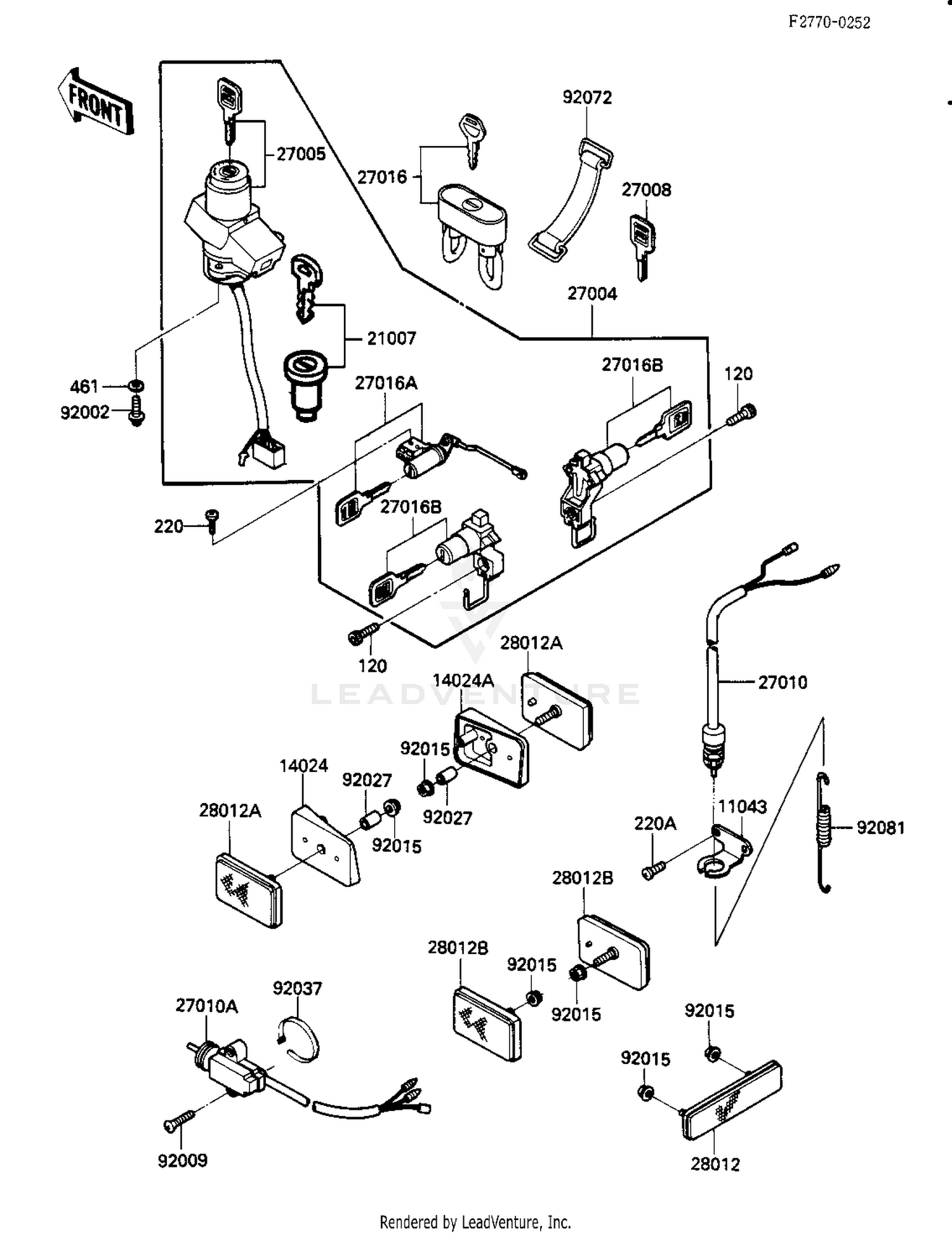 IGNITION SWITCH/LOCKS/REFLECTORS