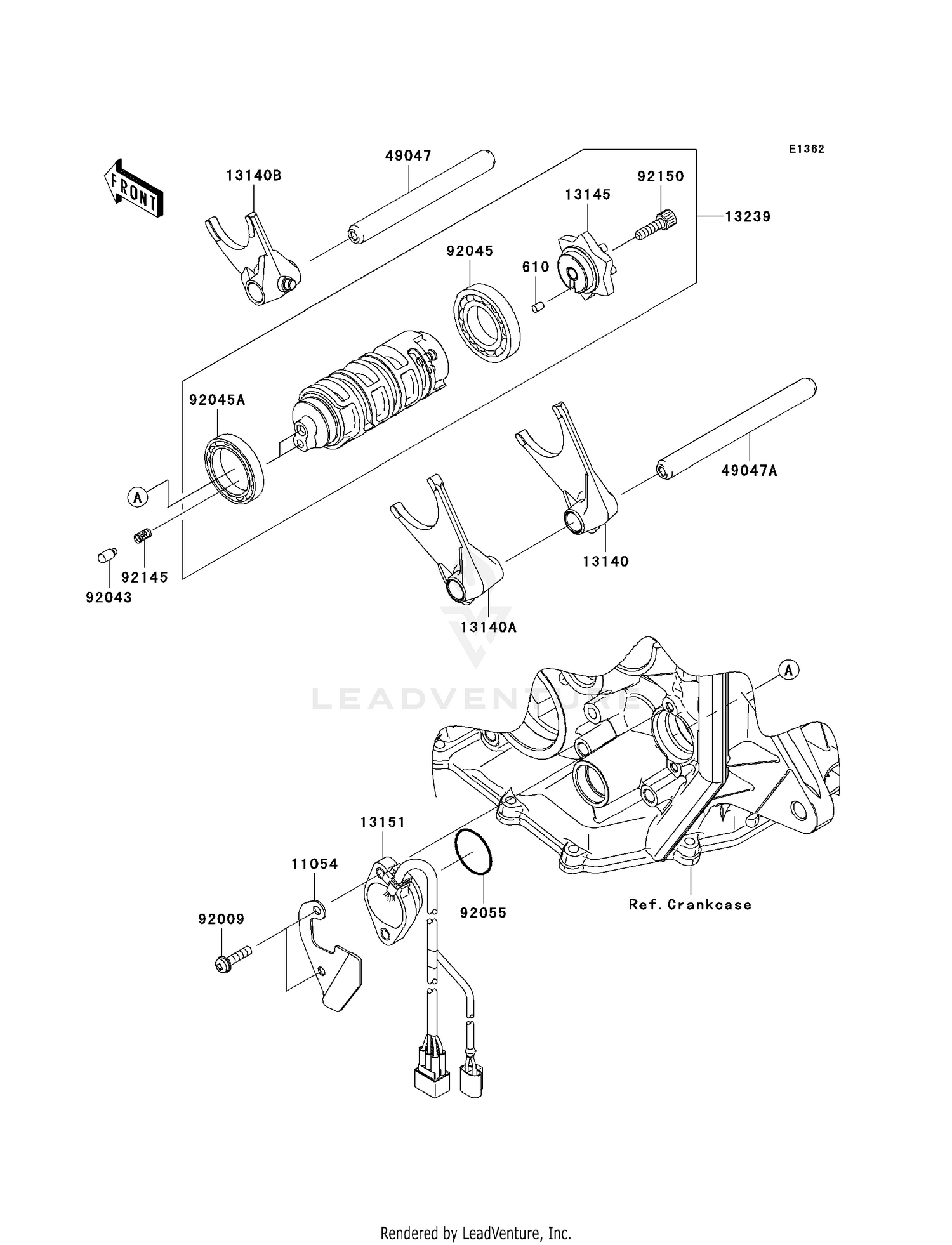 GEAR CHANGE DRUM/SHIFT FORK(S)