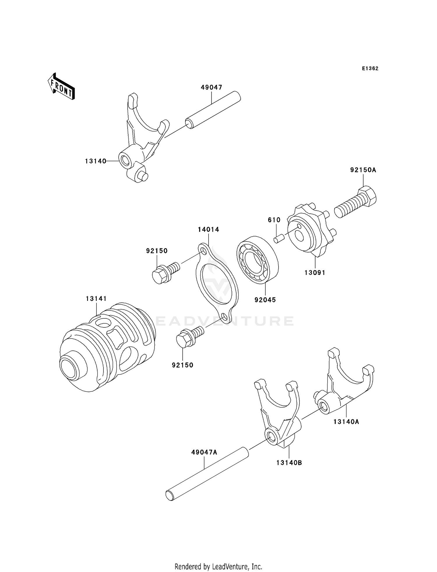 GEAR CHANGE DRUM/SHIFT FORK(S)