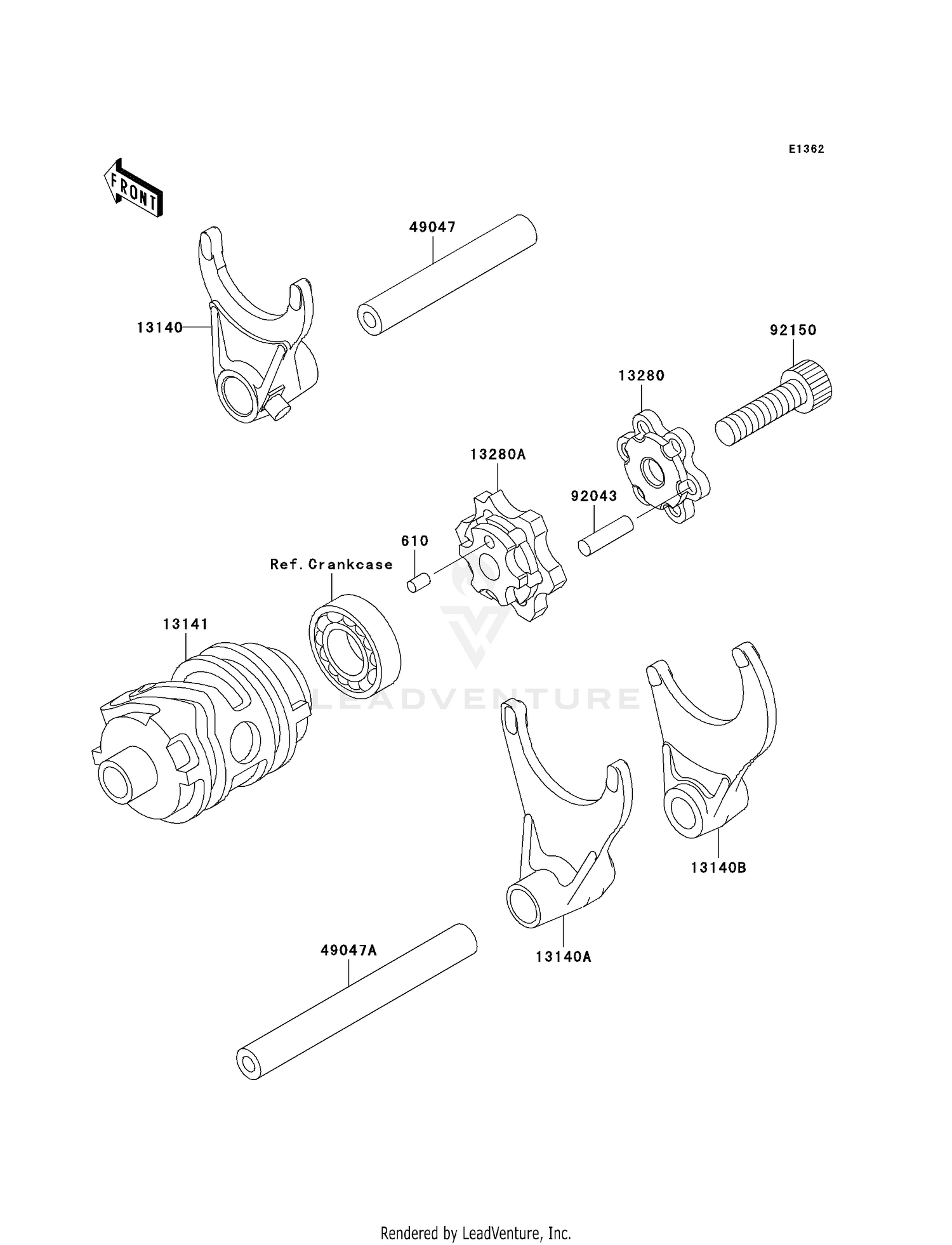 GEAR CHANGE DRUM/SHIFT FORK(S)
