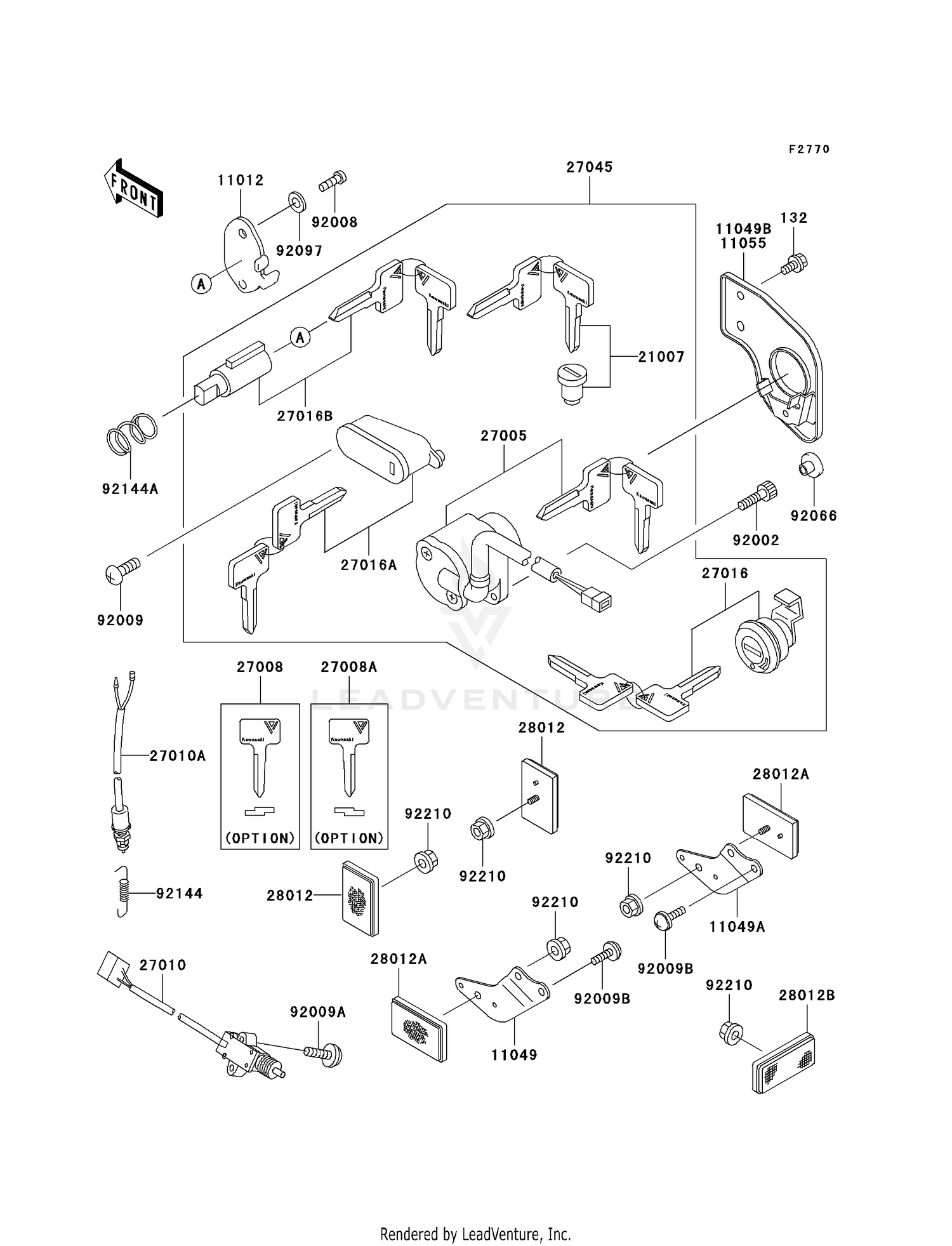 IGNITION SWITCH/LOCKS/REFLECTORS