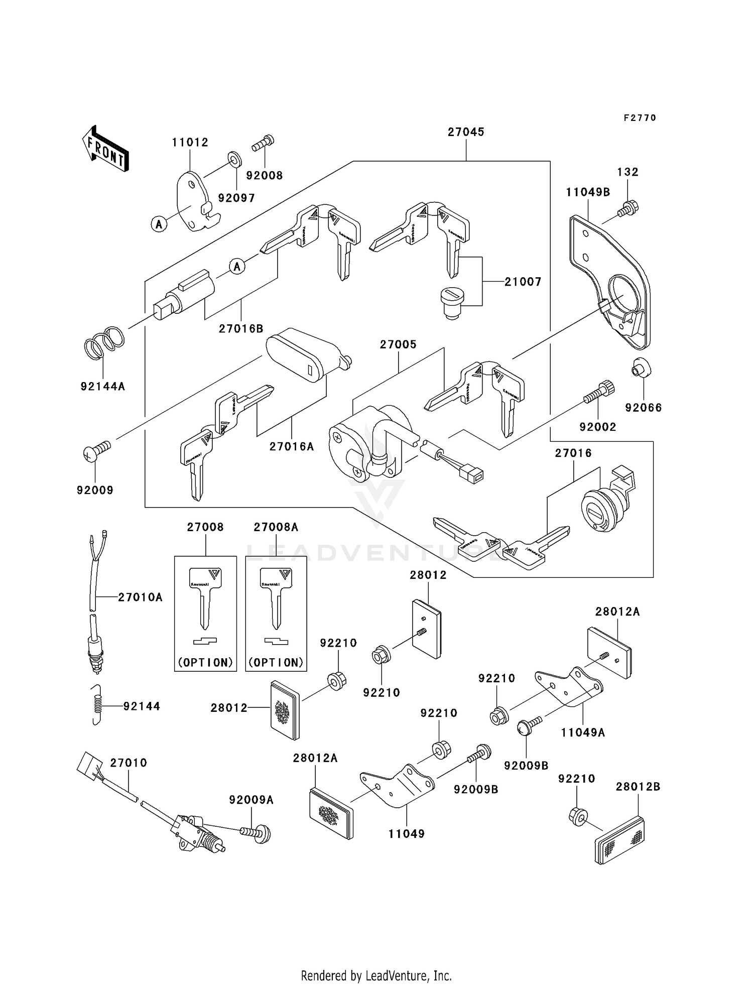 IGNITION SWITCH/LOCKS/REFLECTORS