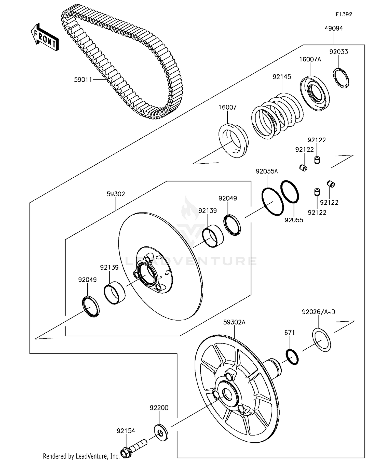 Driven Converter/Drive Belt