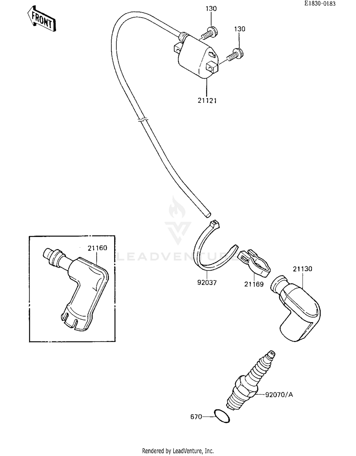 IGNITION COIL ('85 KX80-E3)