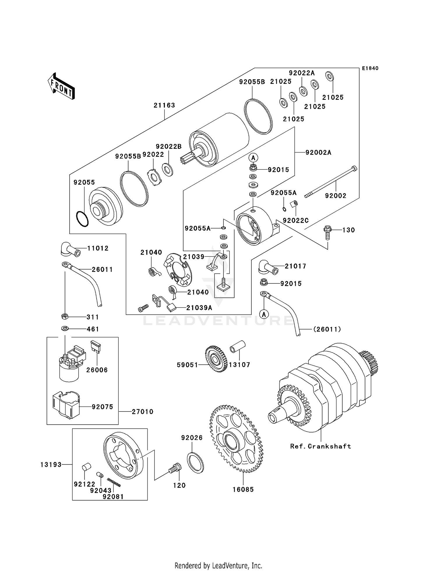 STARTER MOTOR (F15/F16)