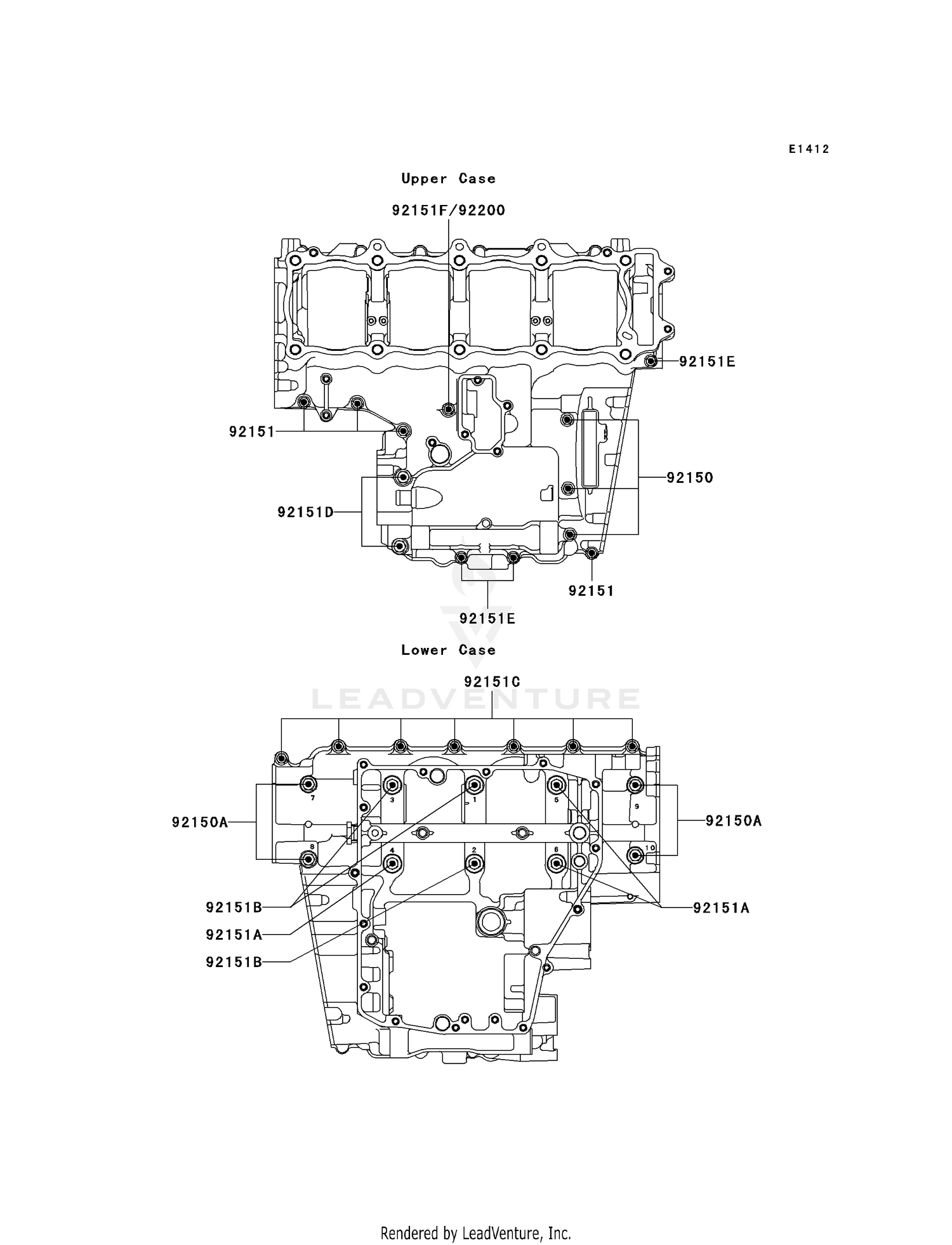 CRANKCASE BOLT PATTERN