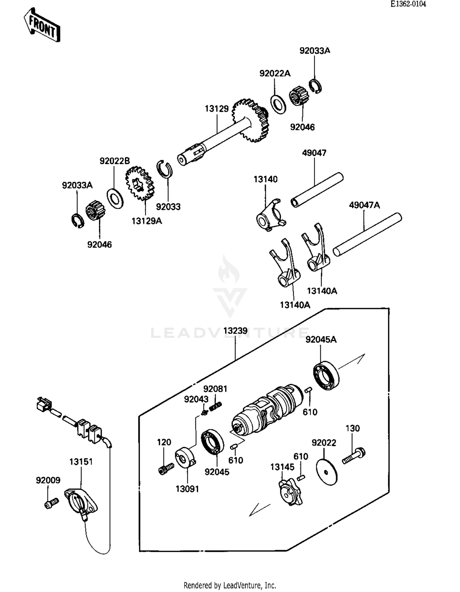 GEAR CHANGE DRUM & FORKS