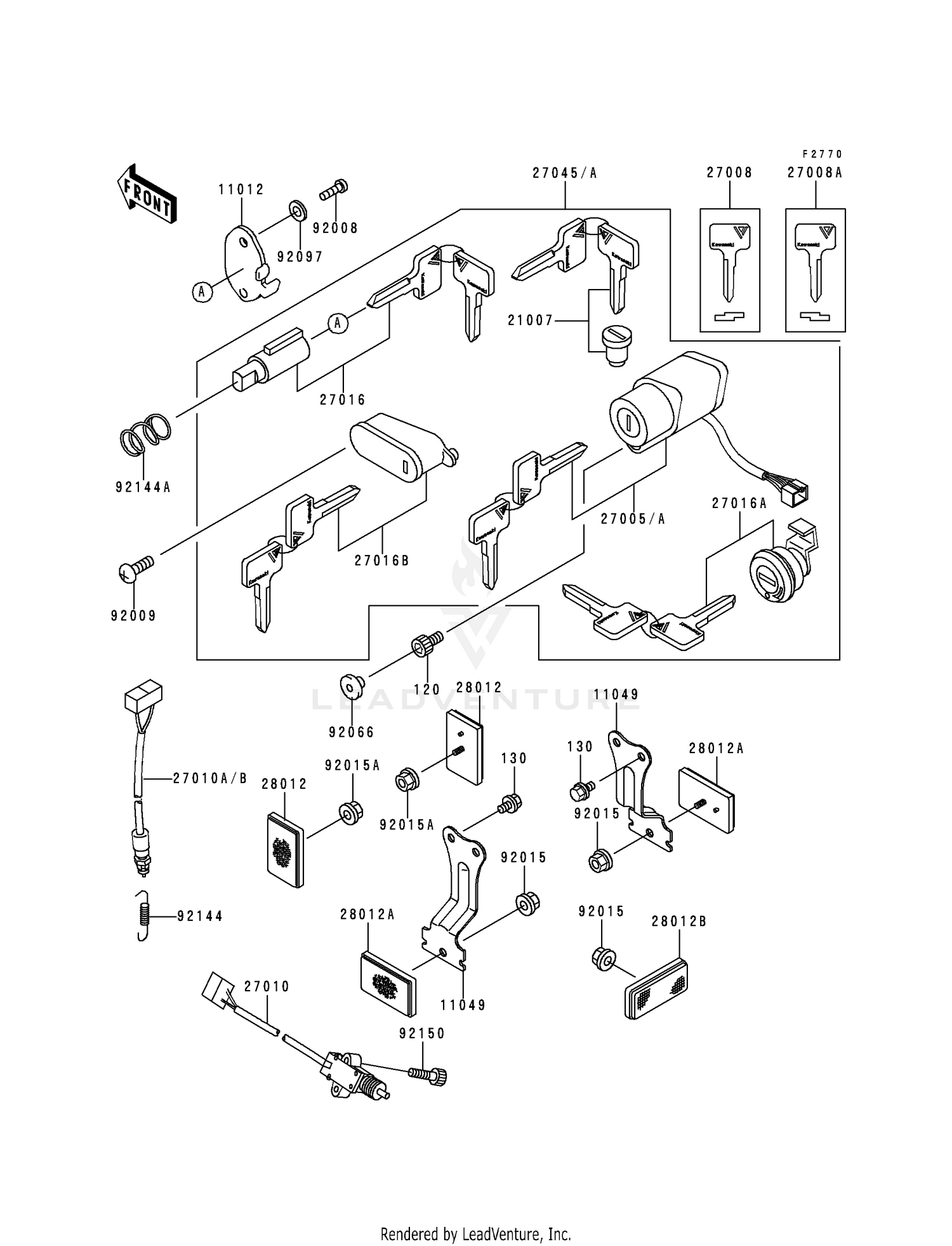 IGNITION SWITCH/LOCKS/REFLECTORS