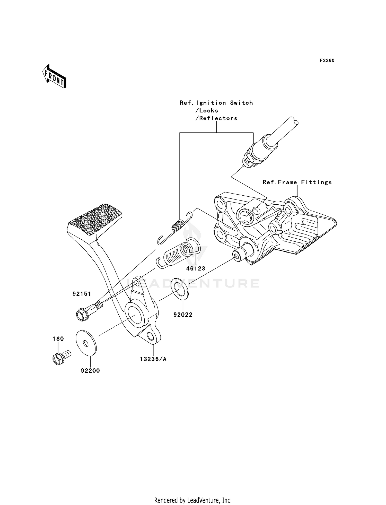 BRAKE PEDAL/TORQUE LINK