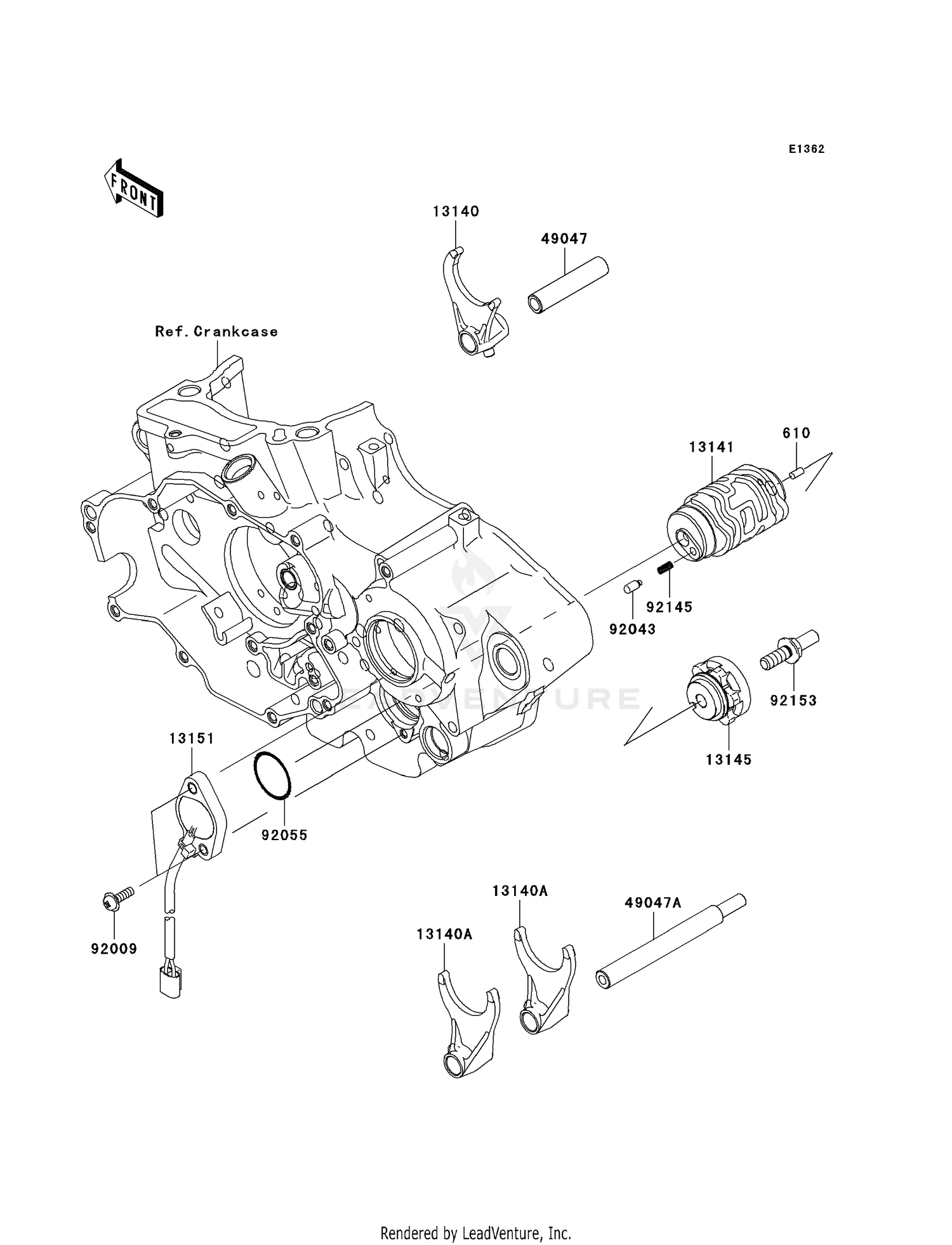 GEAR CHANGE DRUM/SHIFT FORK(S)