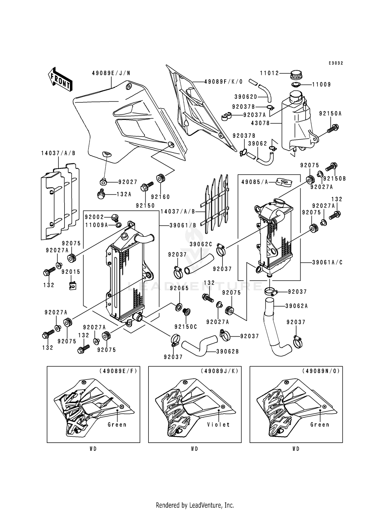 RADIATOR (KDX200-H1-H3)