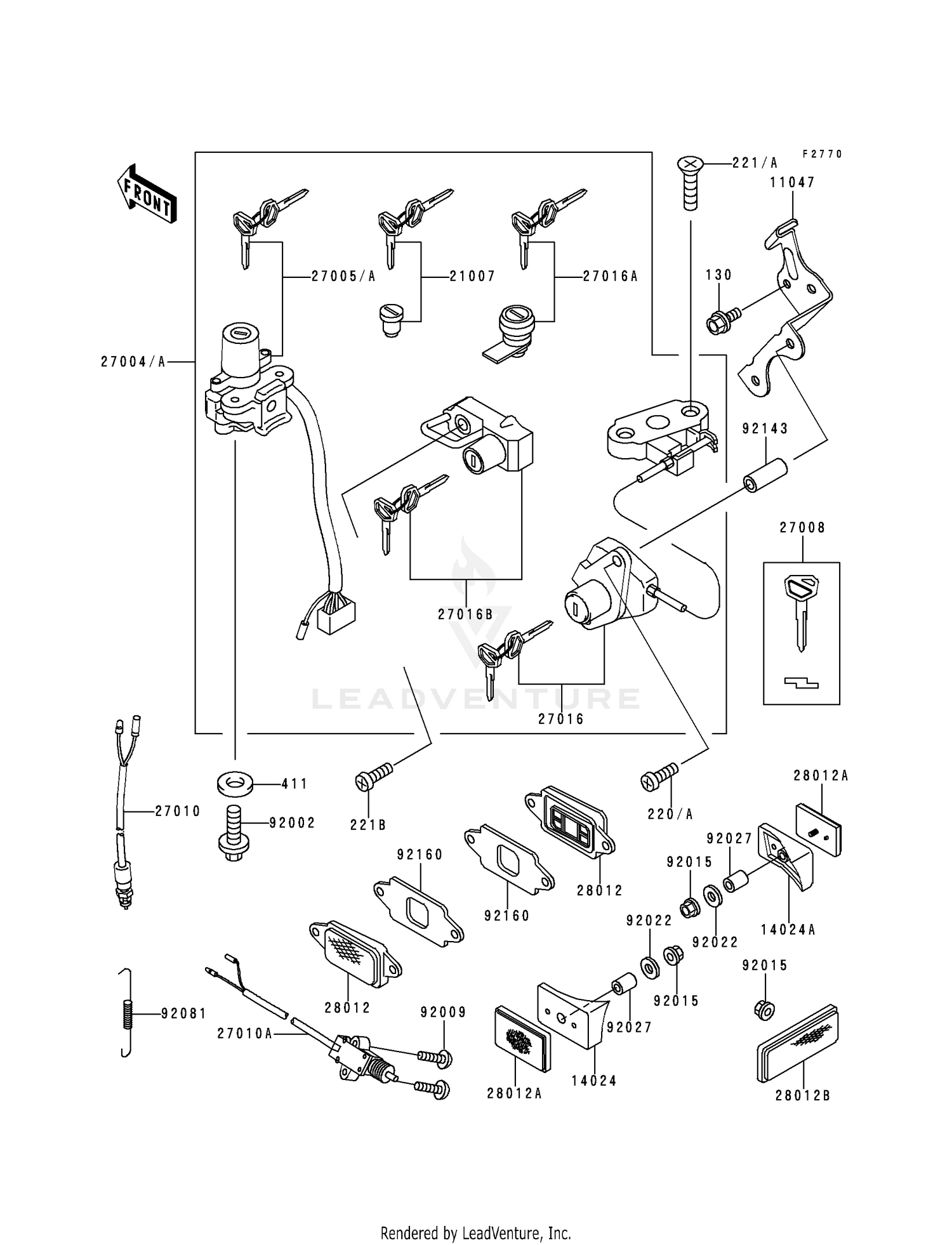 IGNITION SWITCH/LOCKS/REFLECTORS