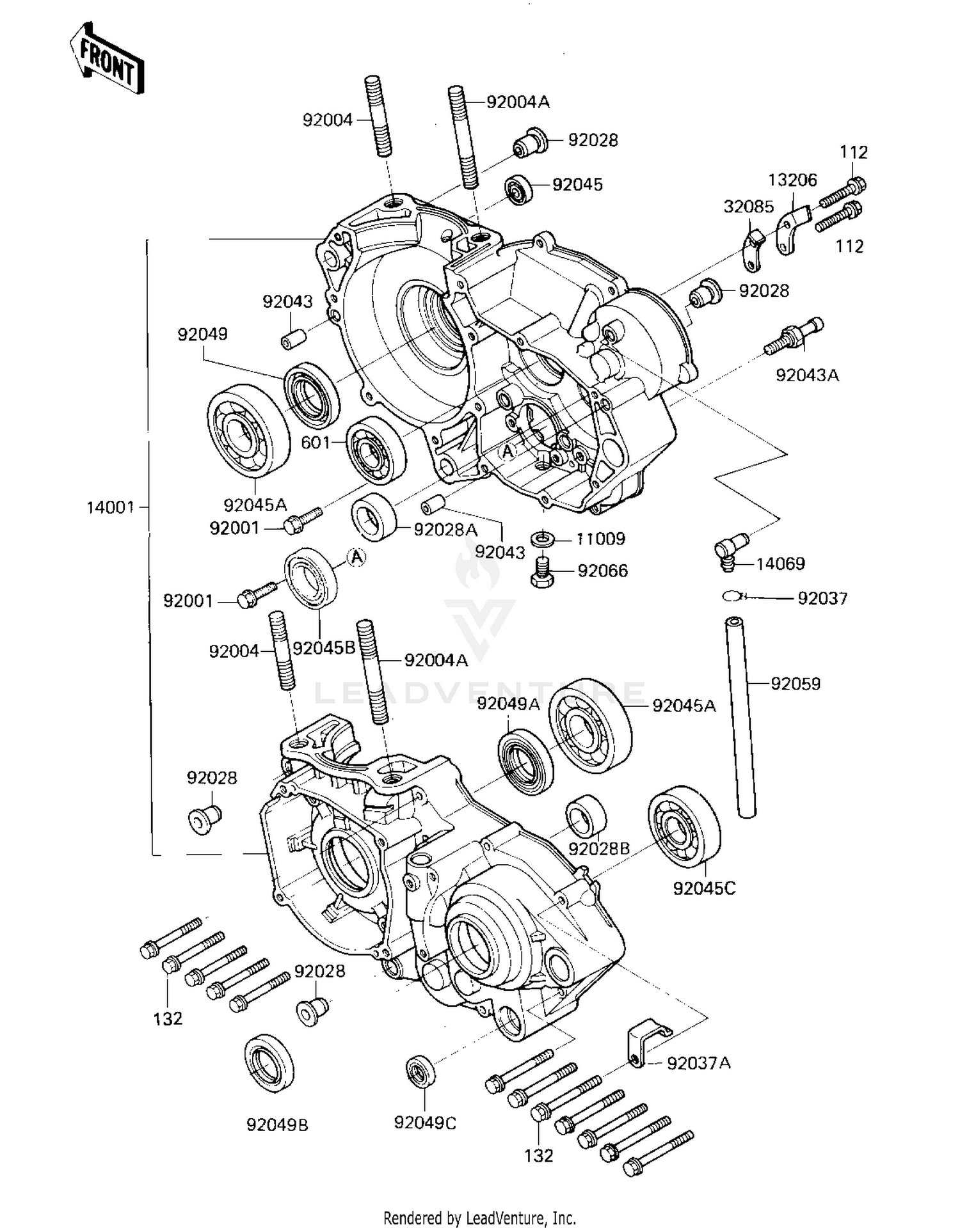 CRANKCASE ('85 A2)