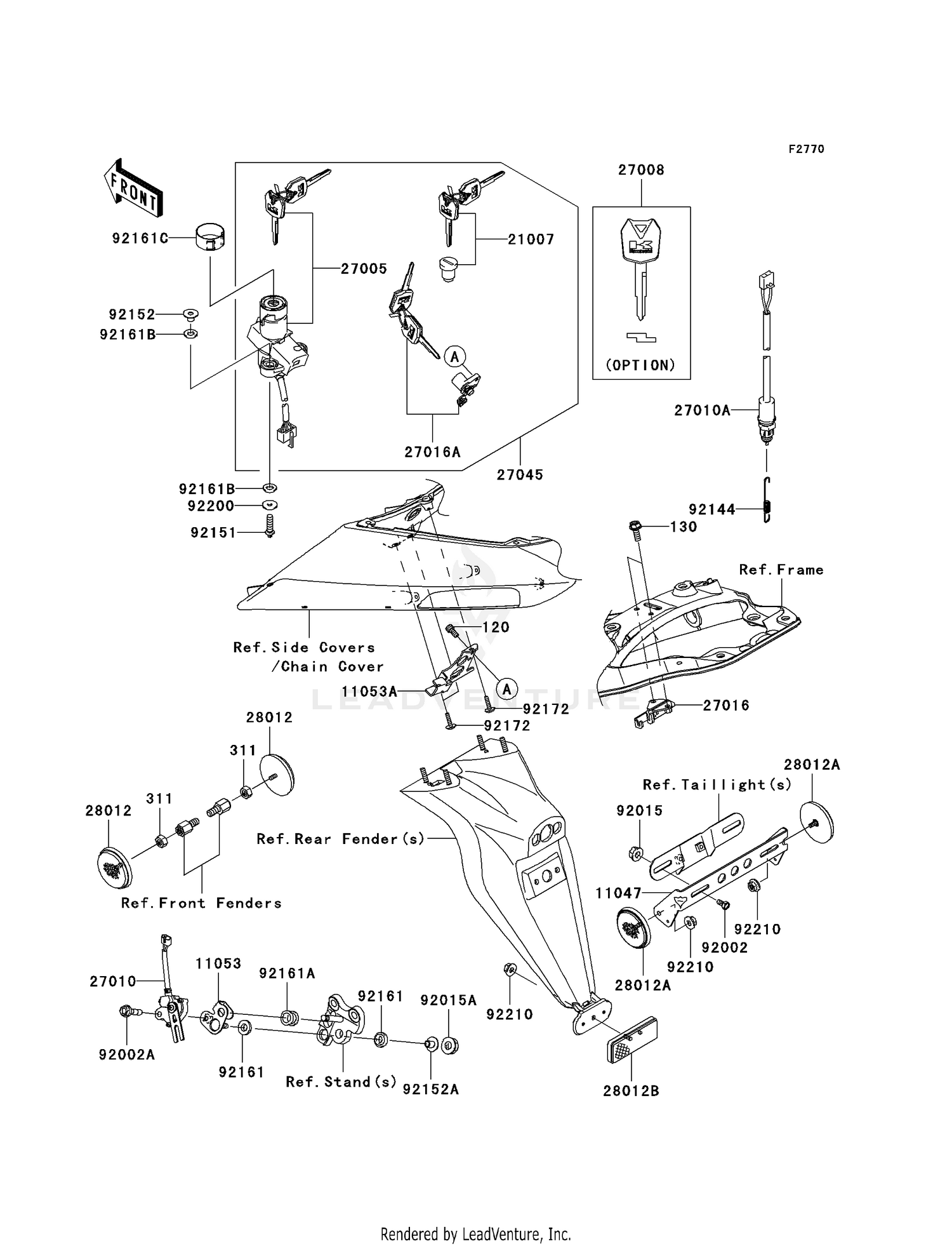 IGNITION SWITCH/LOCKS/REFLECTORS