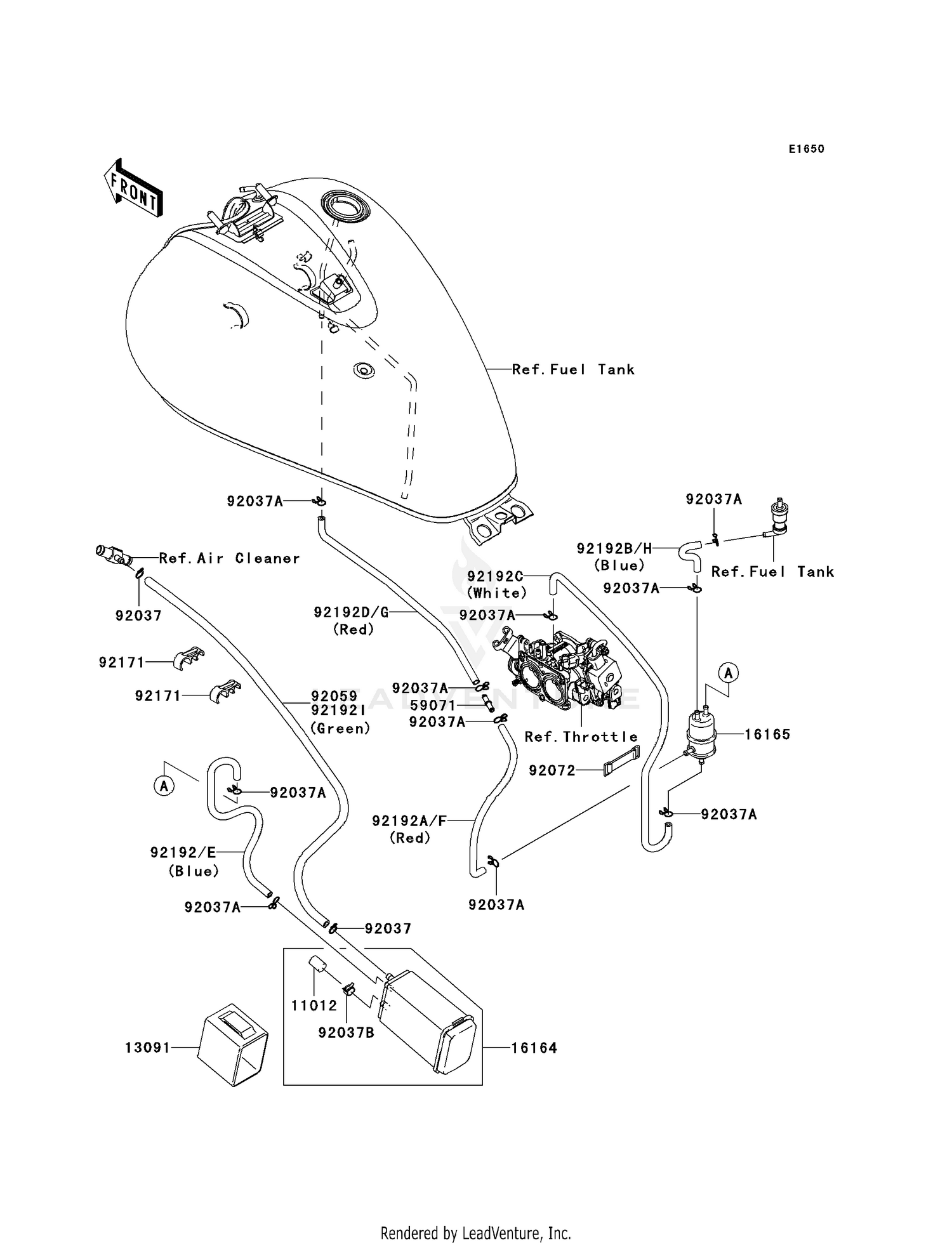 FUEL EVAPORATIVE SYSTEM (CA)