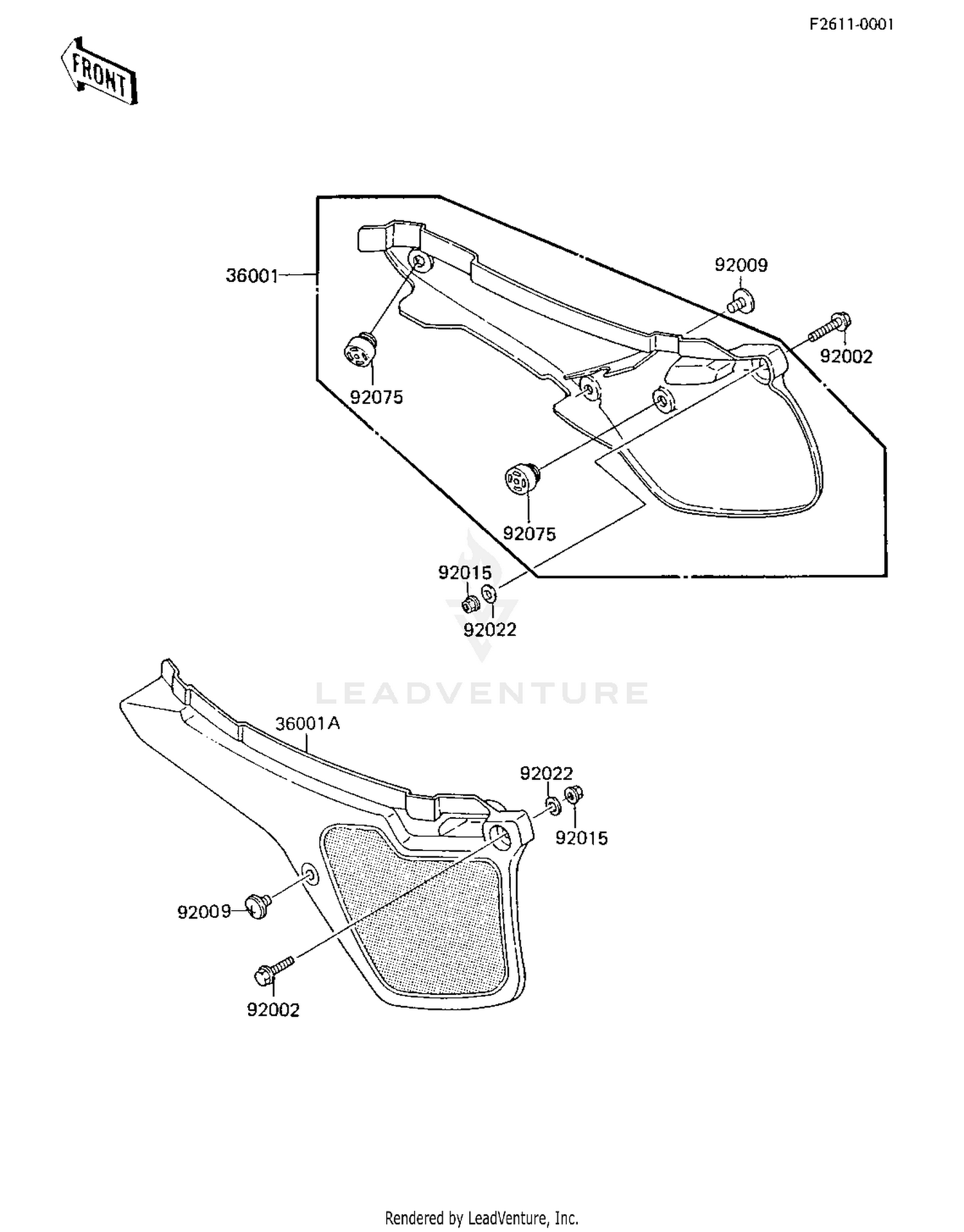 SIDE COVERS ('85 KX80-E3)