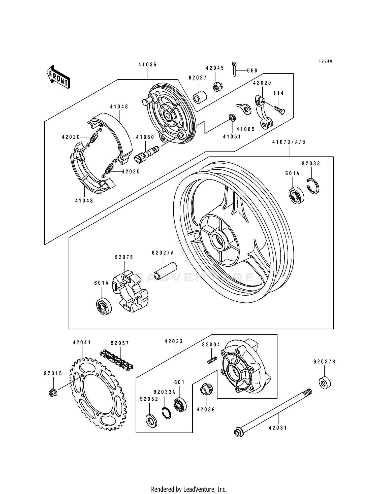 REAR WHEEL/CHAIN/COUPLING