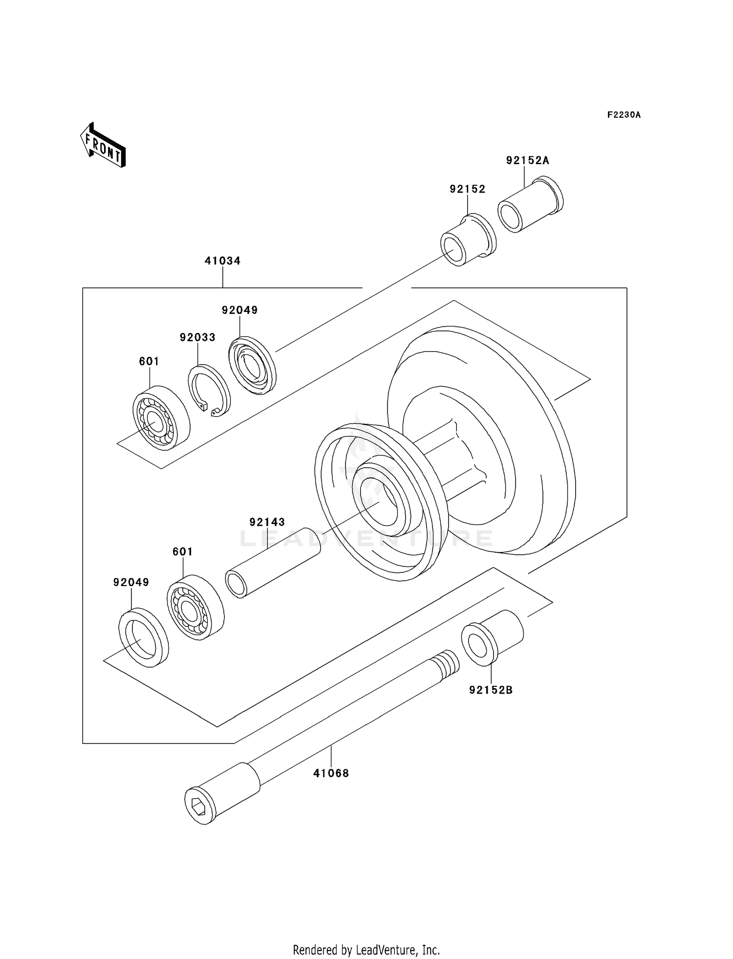 FRONT WHEEL (EJ650-A3/A4)