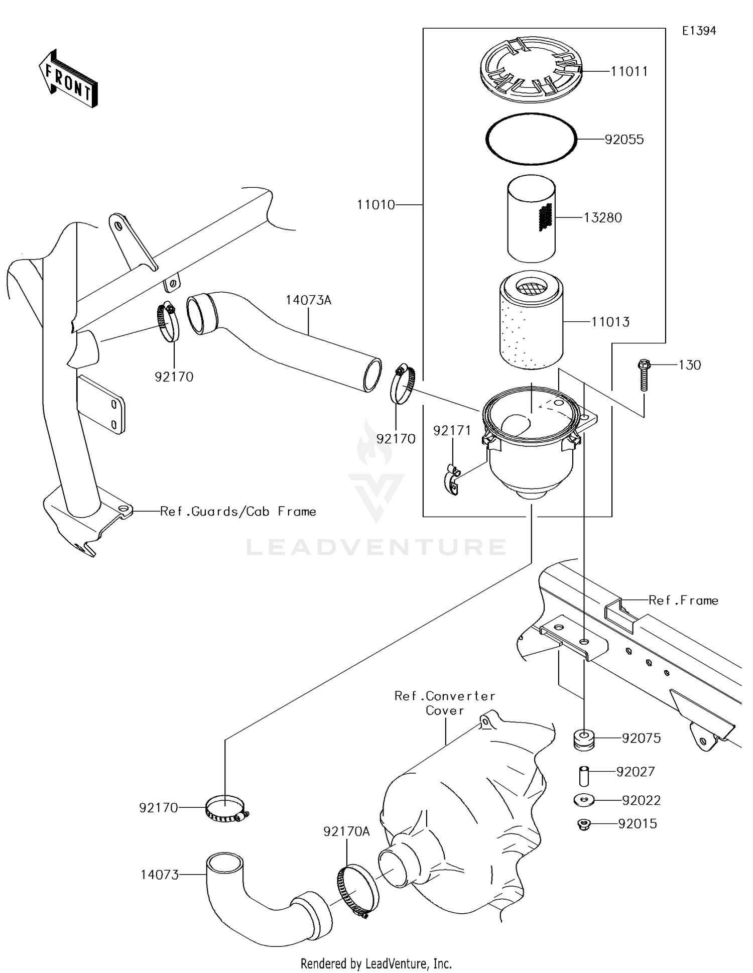 Air Cleaner-Belt Converter