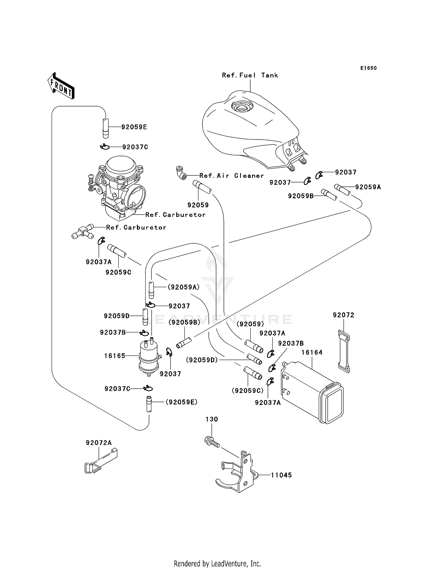 FUEL EVAPORATIVE SYSTEM (CA)