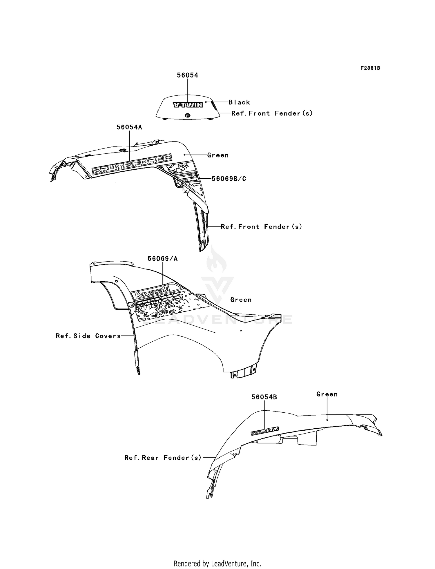 DECALS (GREEN)(FCF/FCS)