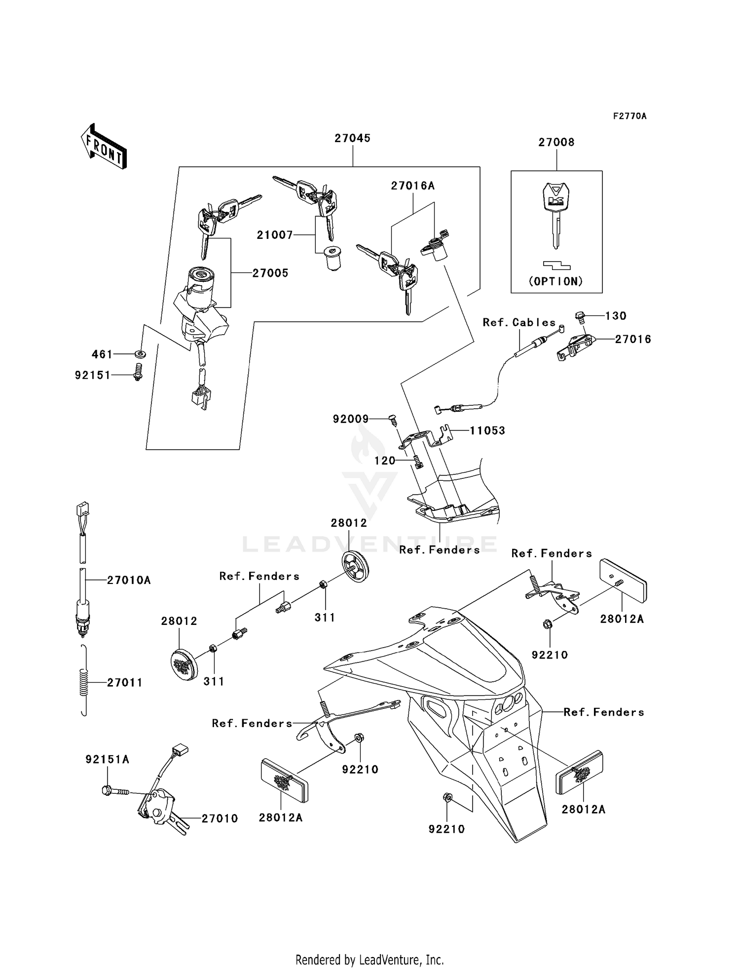 IGNITION SWITCH/LOCKS/REFLECTORS (A3)