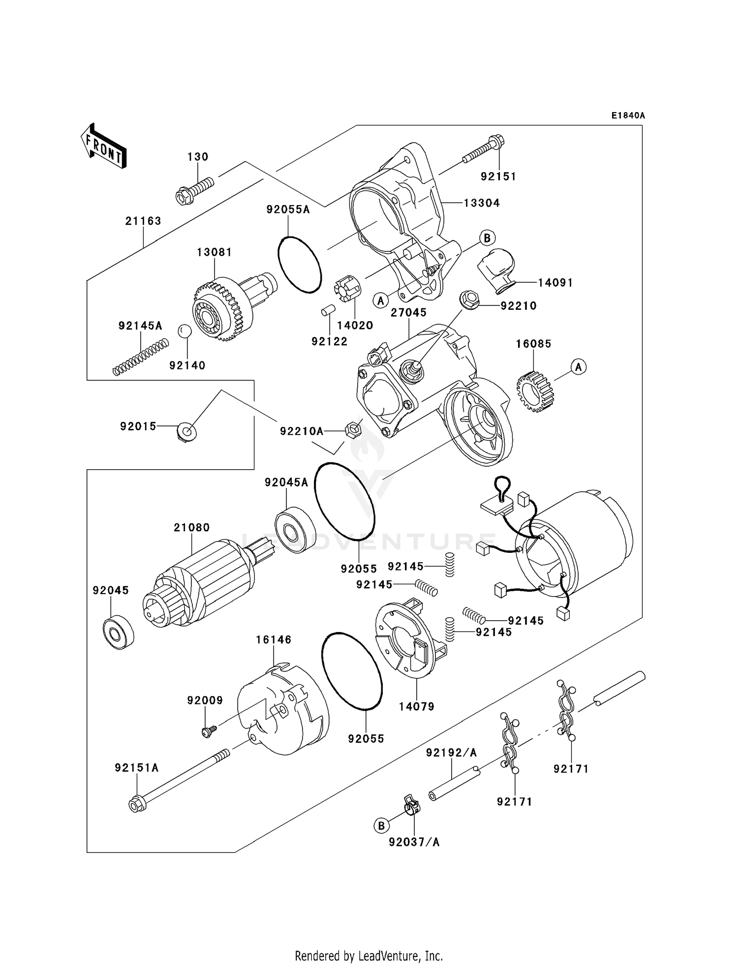 STARTER MOTOR (FD620DE485833-)