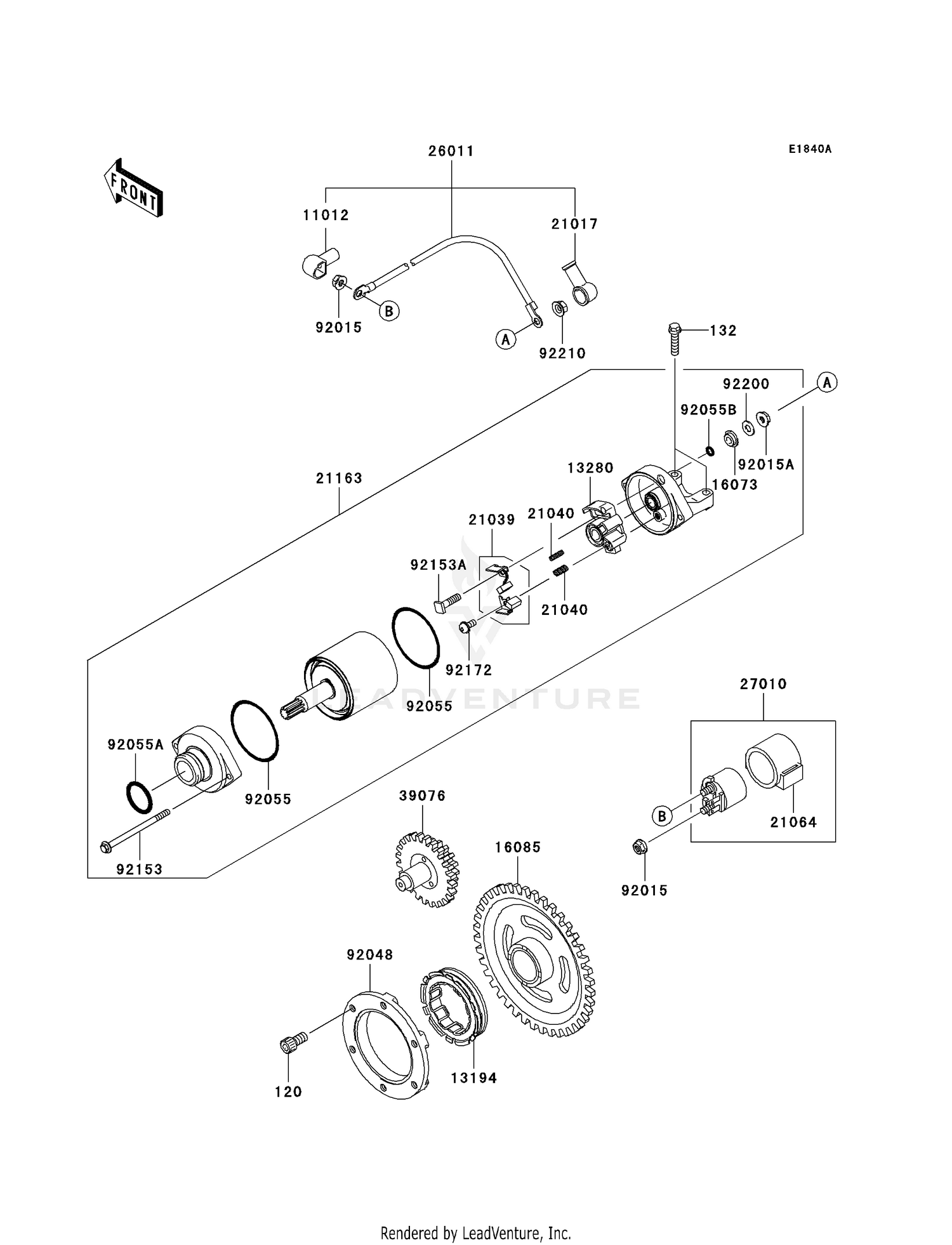 STARTER MOTOR (B9F)