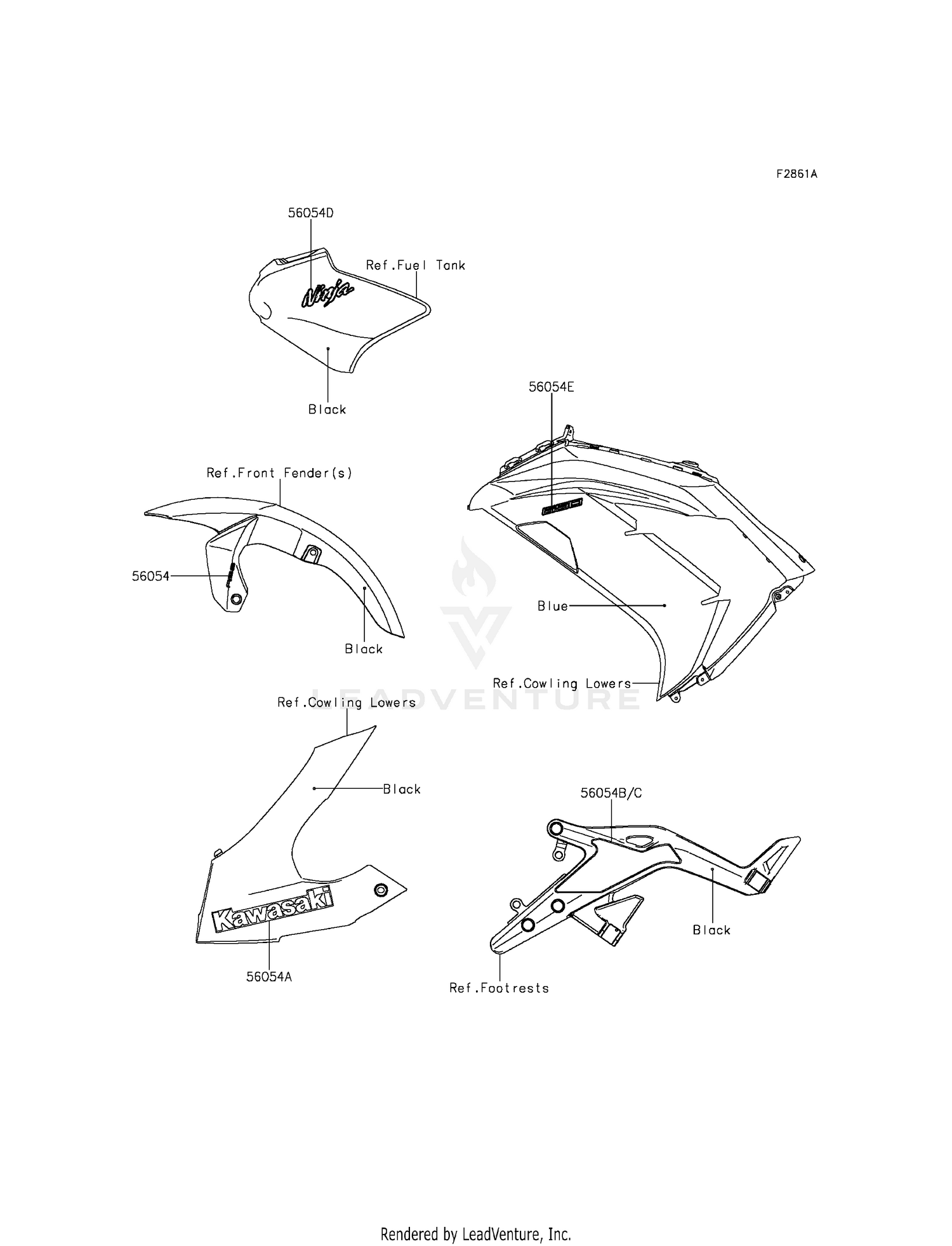 DECALS (BLUE)(FDS)(CA,US)