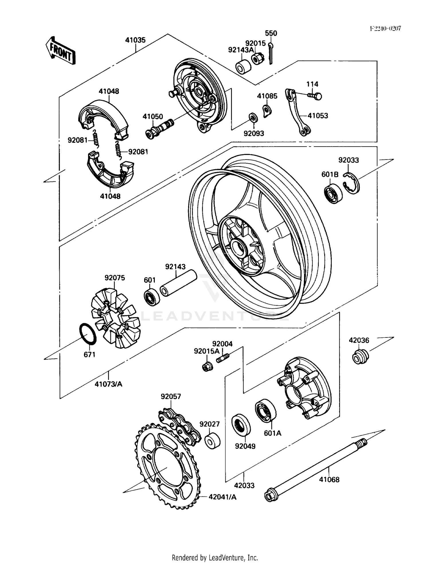 REAR WHEEL/CHAIN