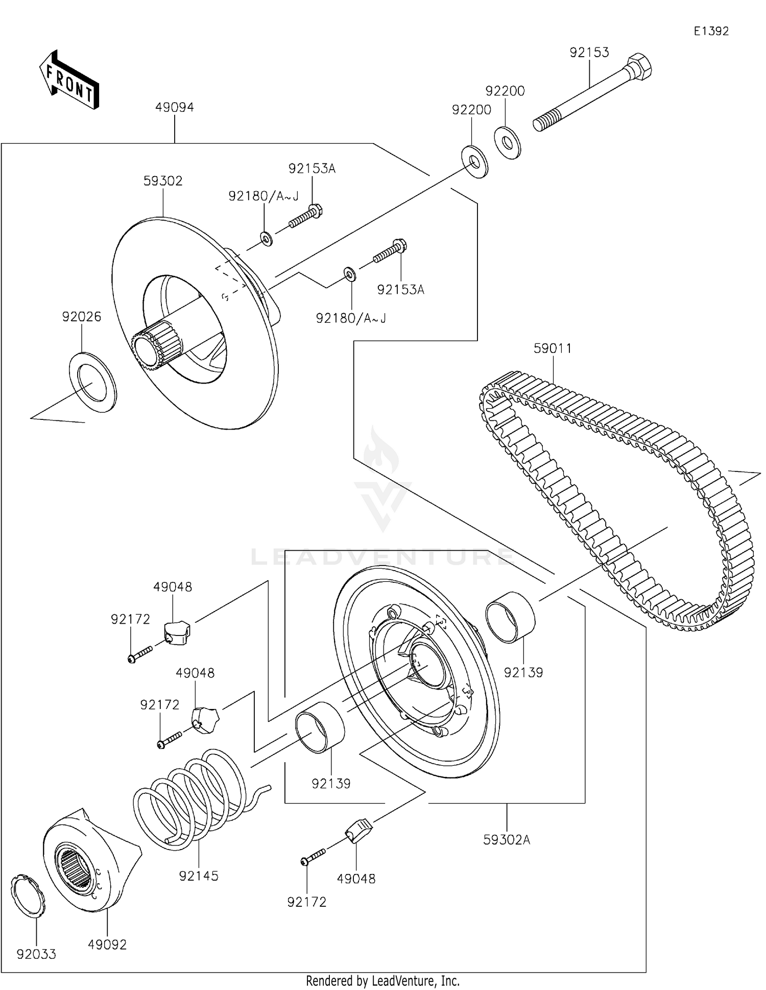 Driven Converter/Drive Belt