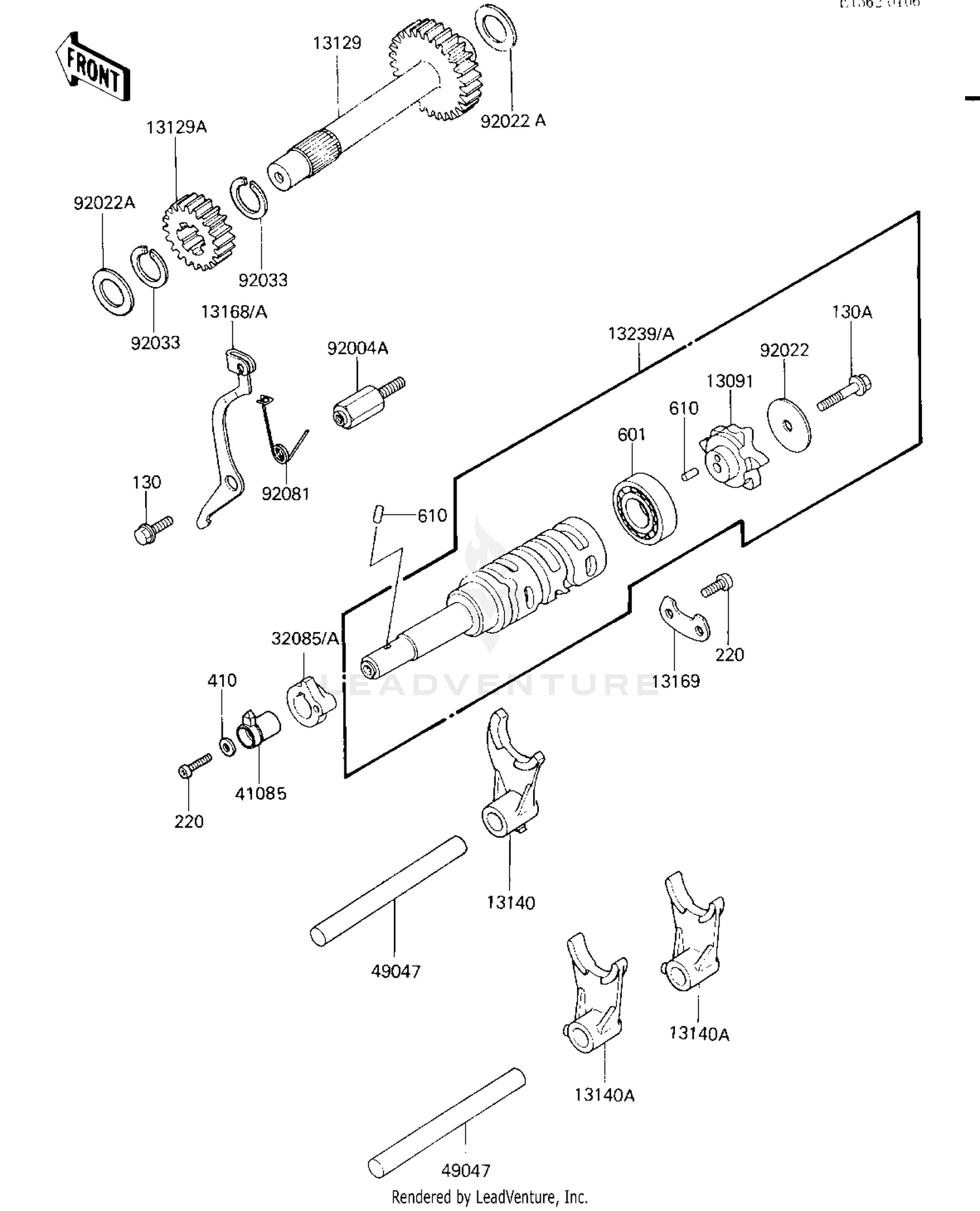 GEAR CHANGE DRUM & FORKS