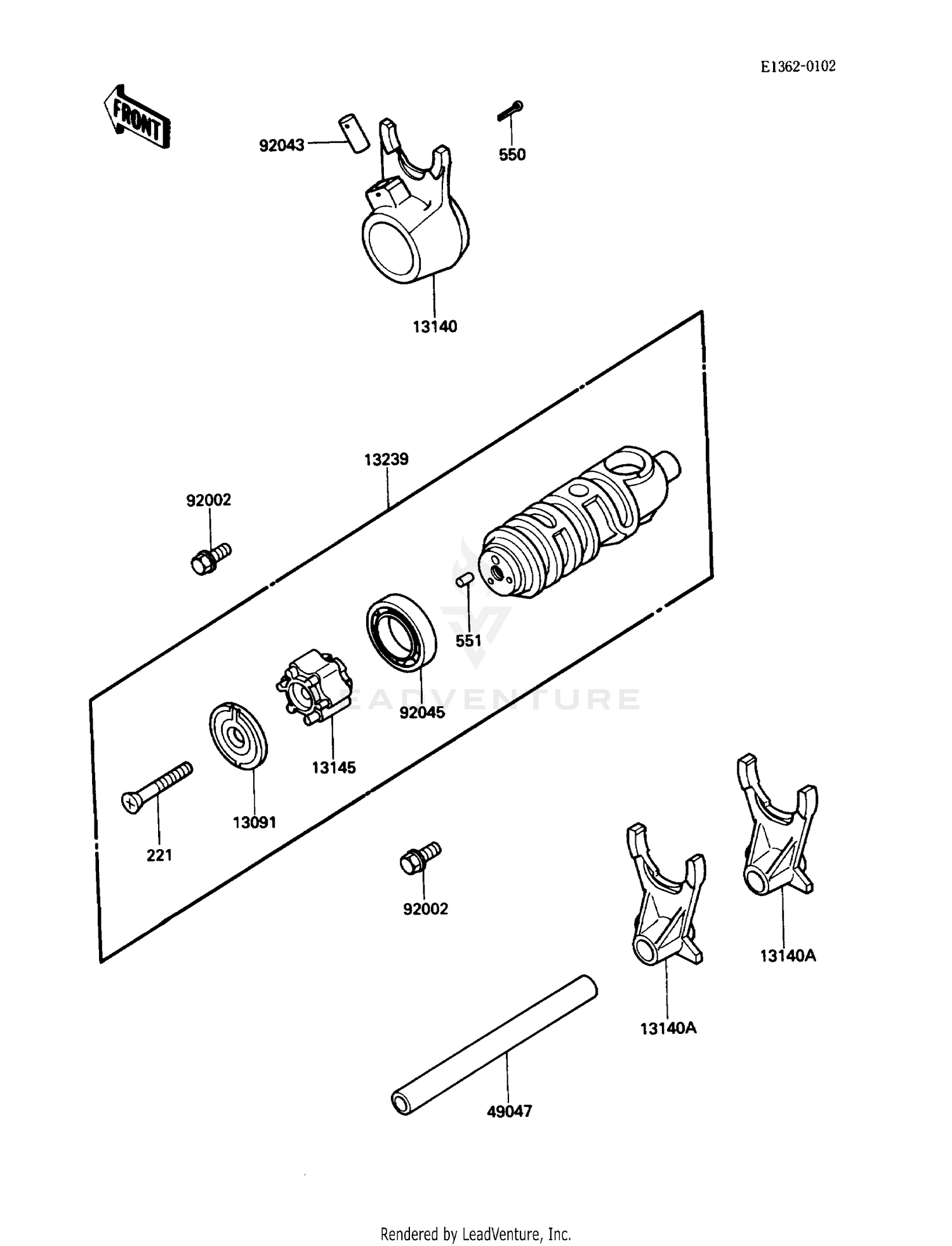 GEAR CHANGE DRUM/SHIFT FORK(S)