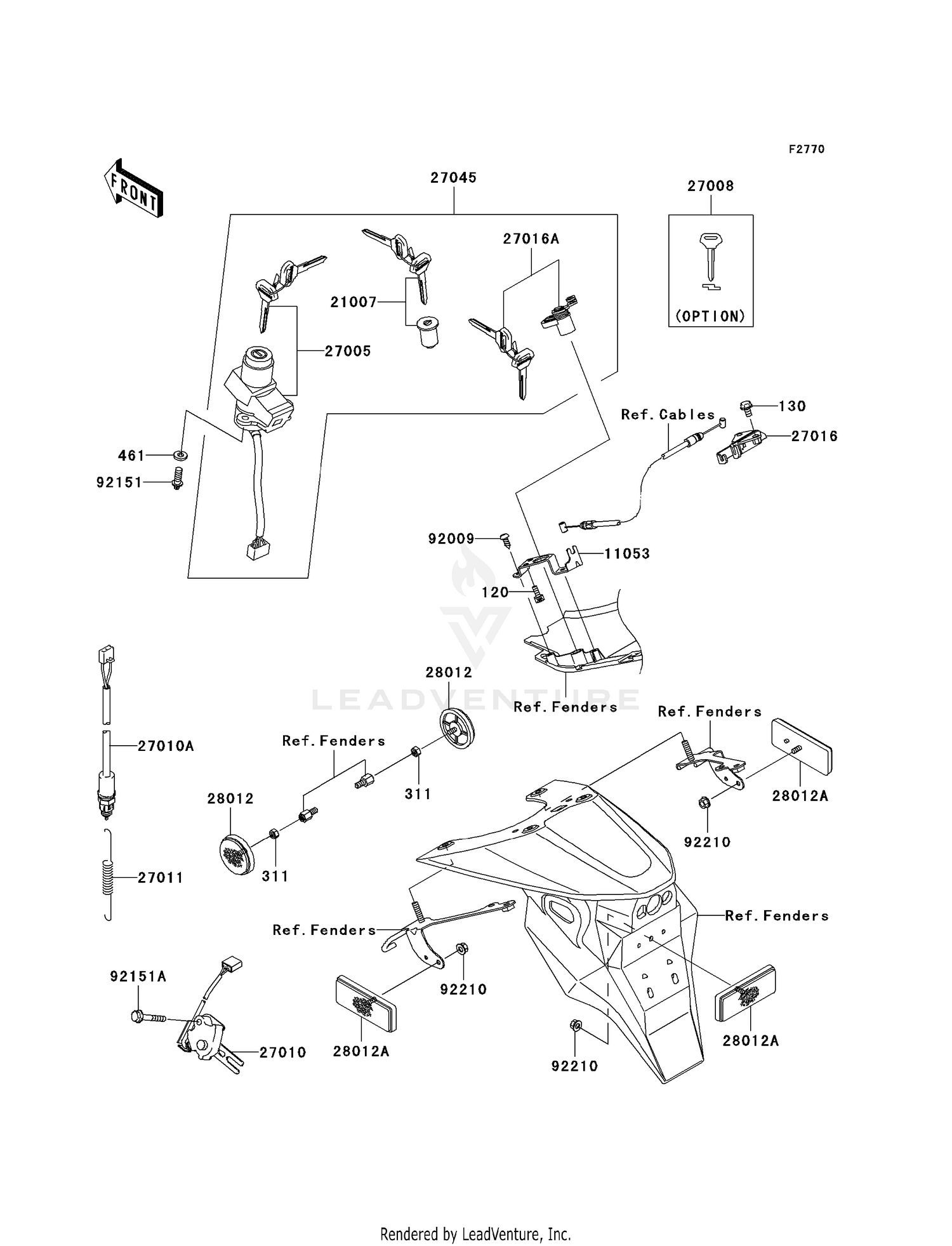 IGNITION SWITCH/LOCKS/REFLECTORS (A1/A2)