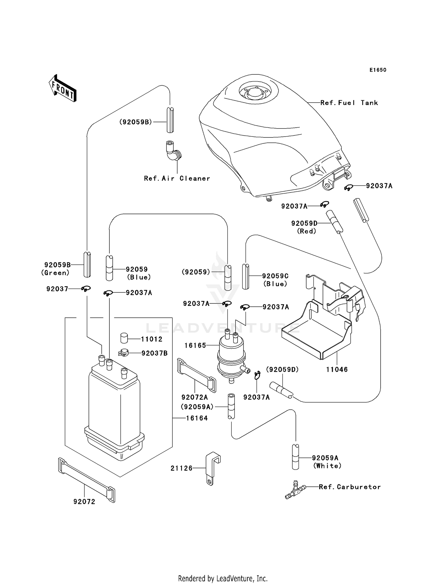FUEL EVAPORATIVE SYSTEM (CA)